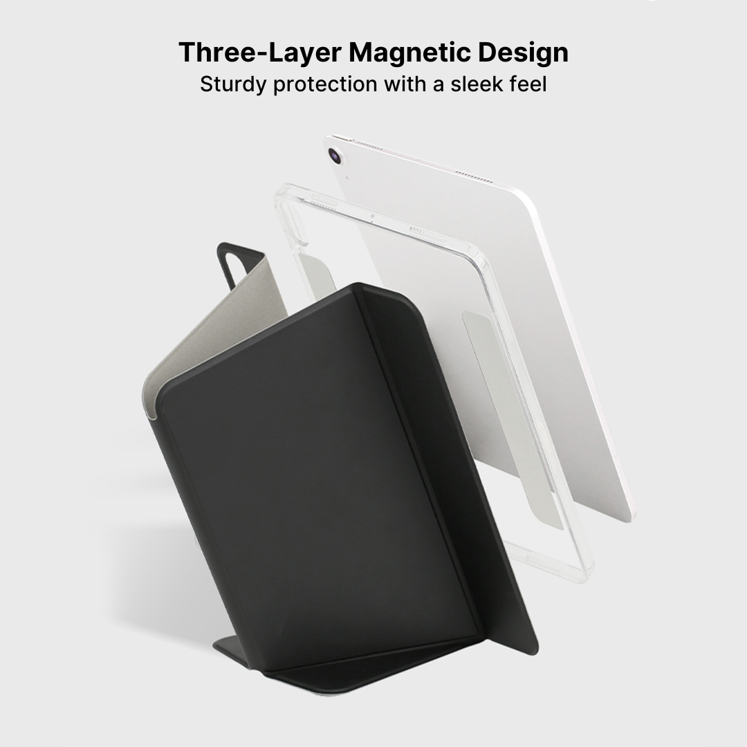 Touch Non-Slip iPad Case 3-Layer Magnetic Separable Design - Image 16