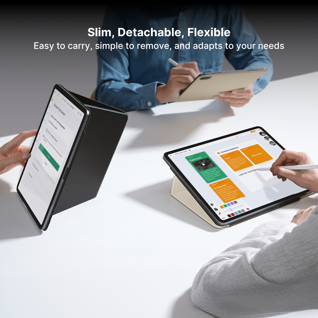 Touch Non-Slip iPad Case 3-Layer Magnetic Separable Design - Image 17