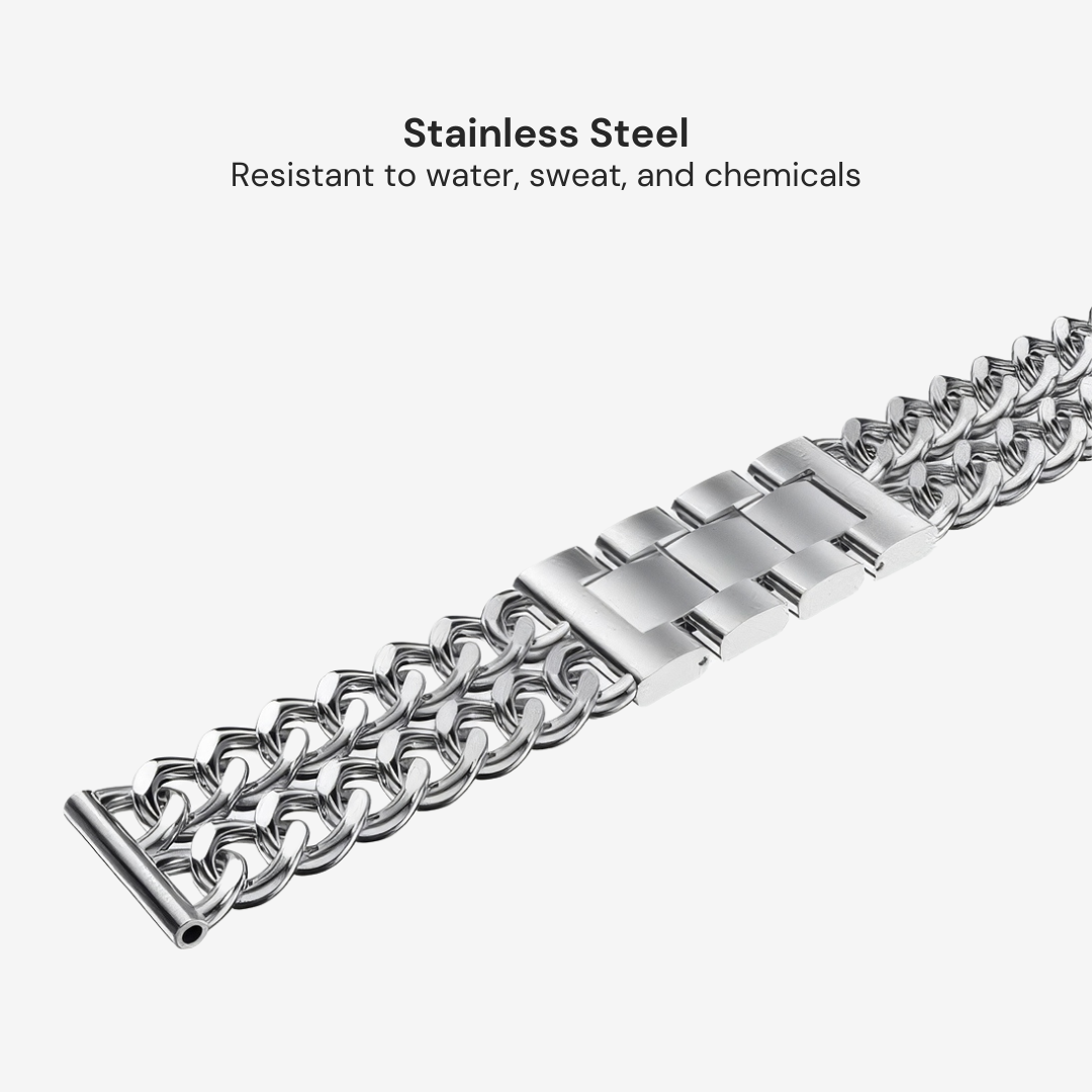 Stainless Steel Chain Link Strap for Samsung Watch - Image 8