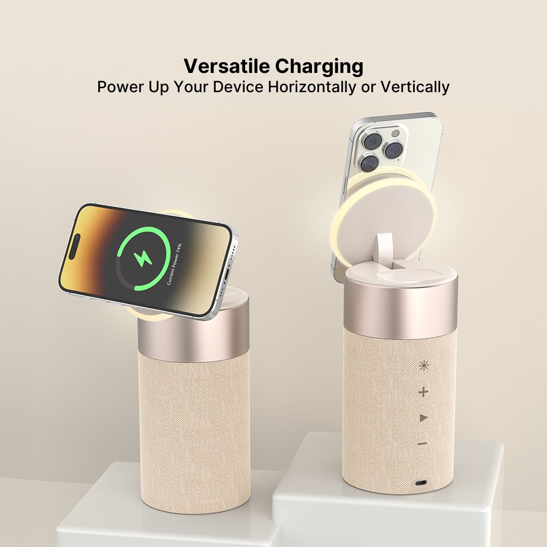 3-in-1 Wireless Charging Hub, Bluetooth Speaker & Night Light - Image 12