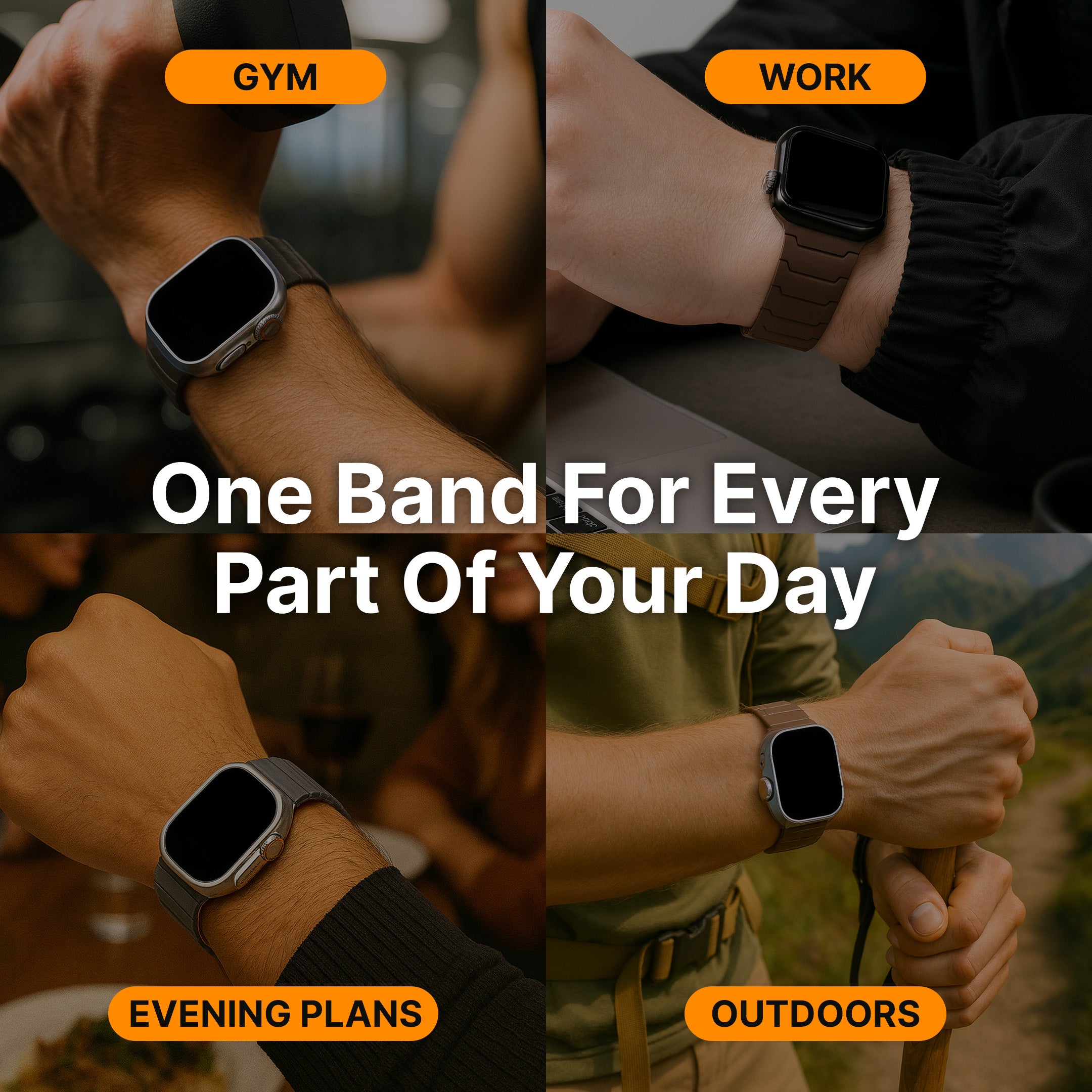 Magnetic Silicone Apple Watch Band - Image 2