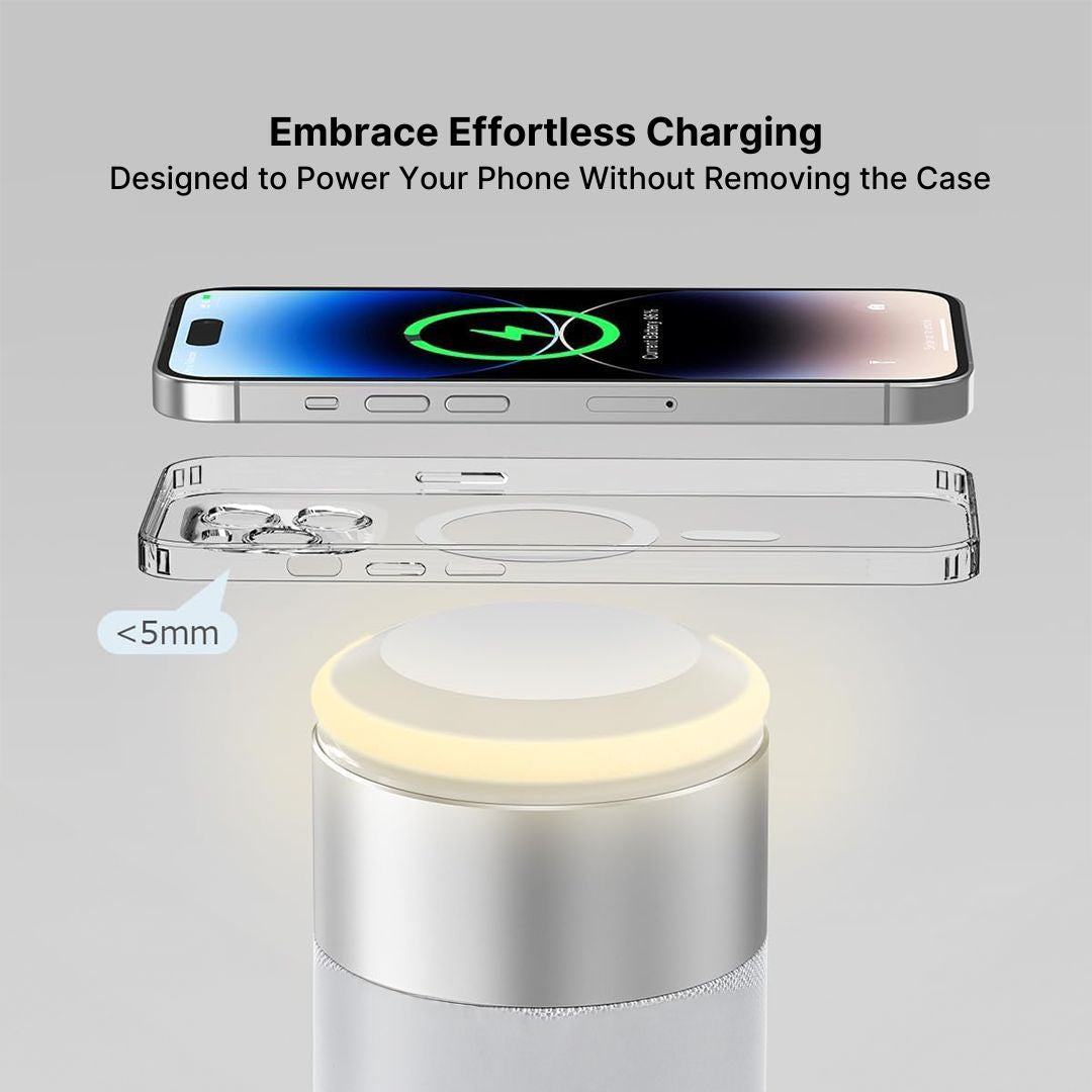 3-in-1 Wireless Charging Hub, Bluetooth Speaker & Night Light - Image 3