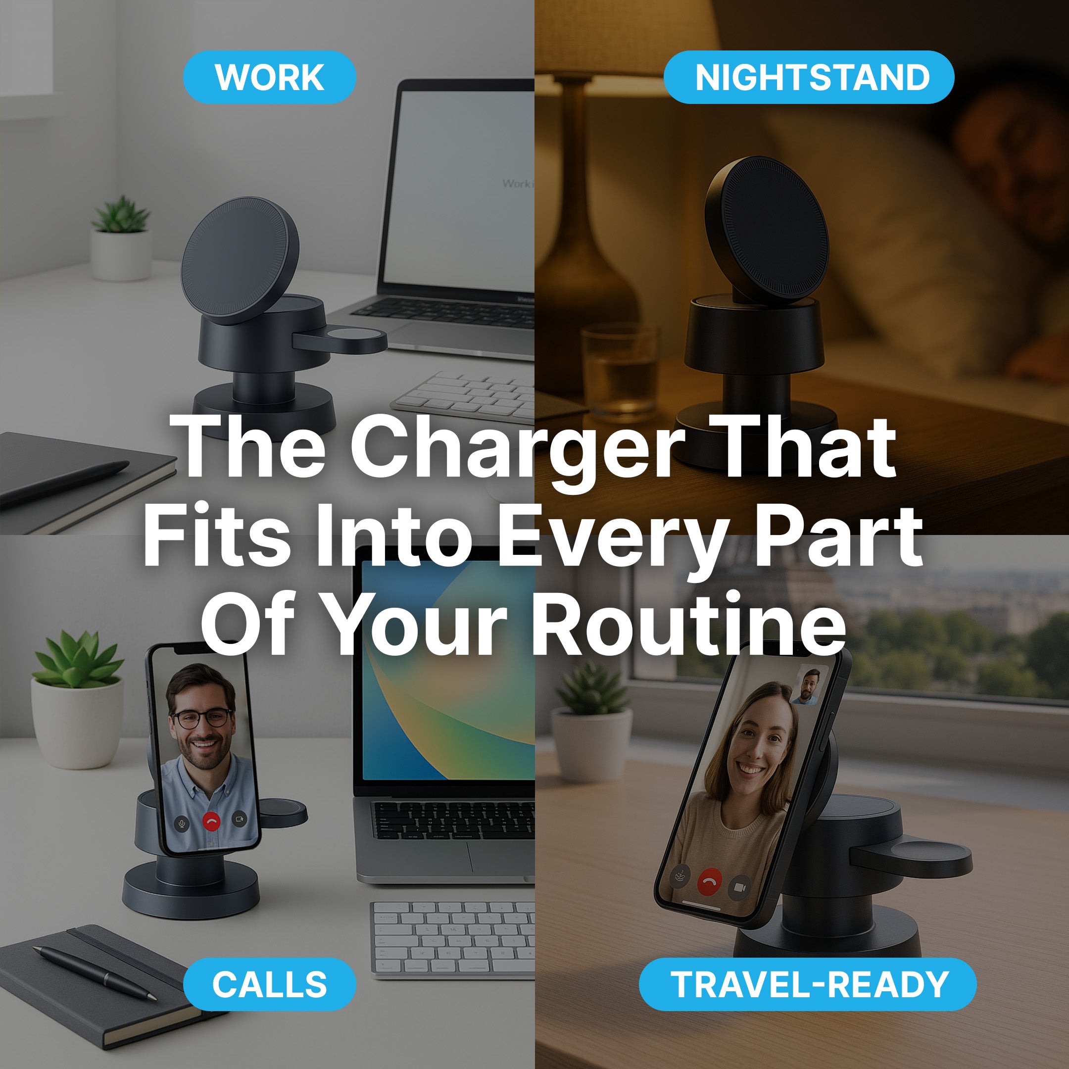 3 in 1 MagSafe Charging Station with LED Light - Image 2