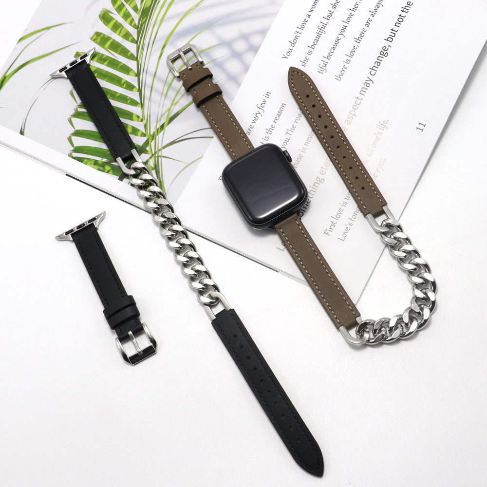 Leather Link Apple Watch Strap - Image 16