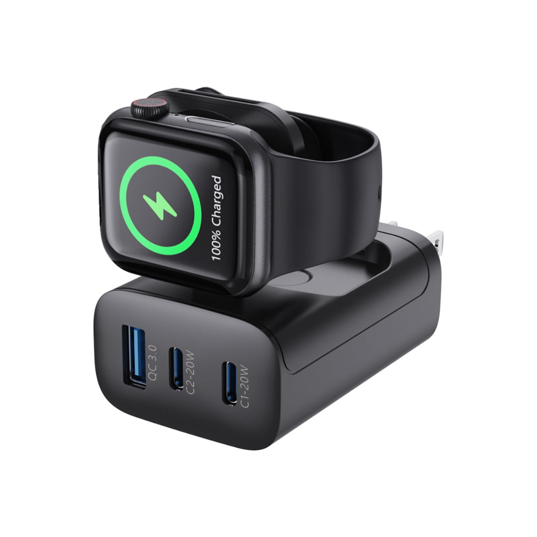 43W Fast Charger – Portable with Foldable Watch Stand - Image 2
