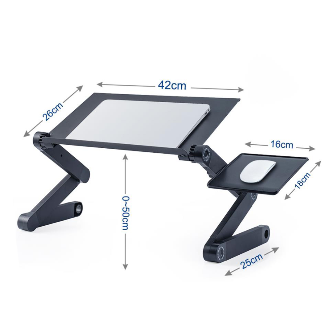 Aluminum Laptop Stand with Adjustable Shelf - Image 3