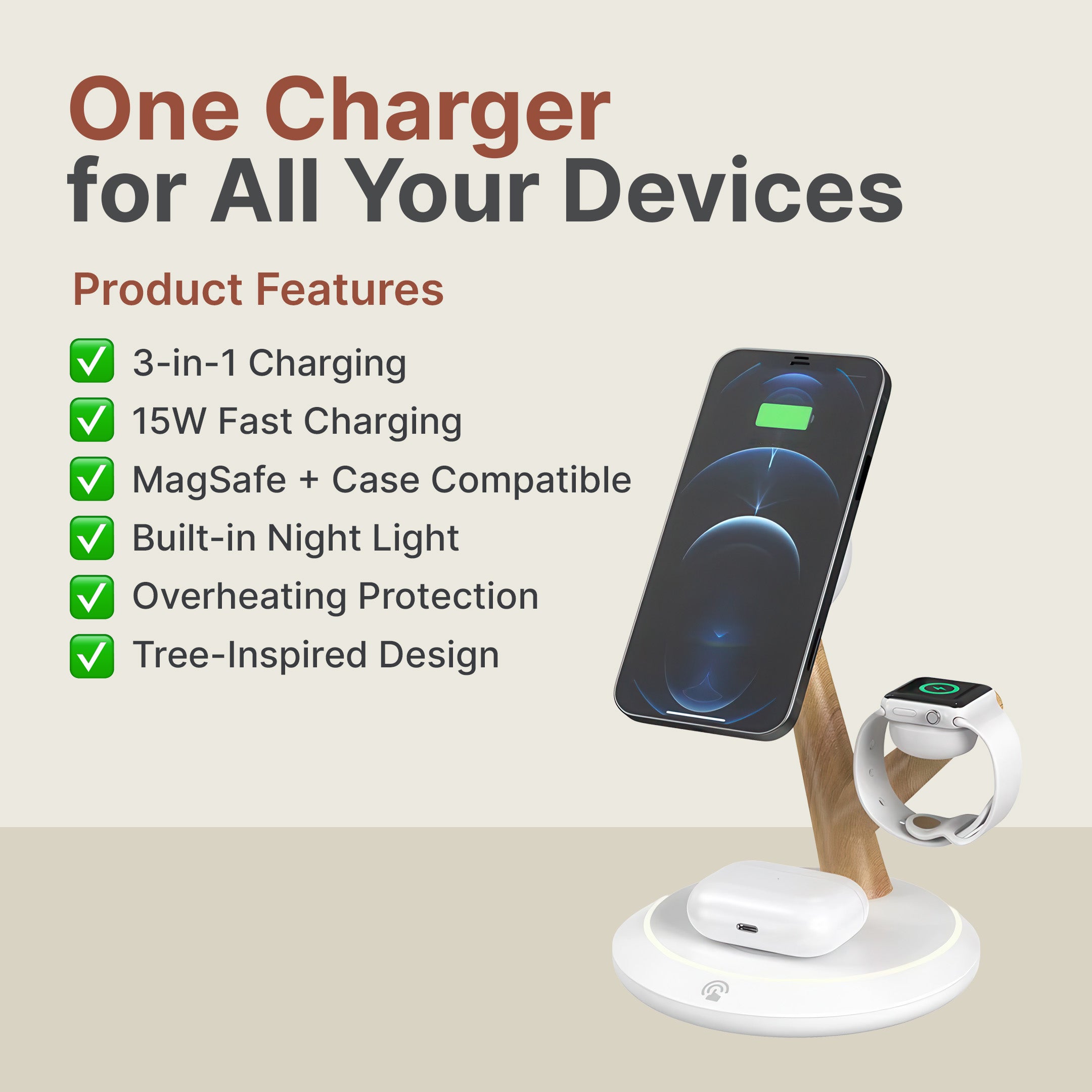 3 in 1 MagSafe Charge Tree - Image 4