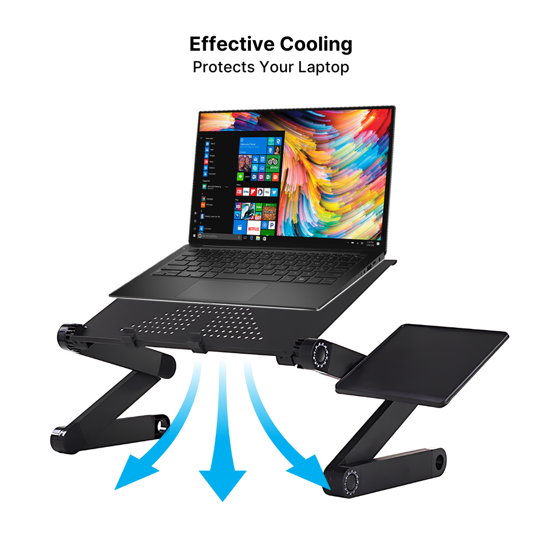 Aluminum Laptop Stand with Adjustable Shelf - Image 2