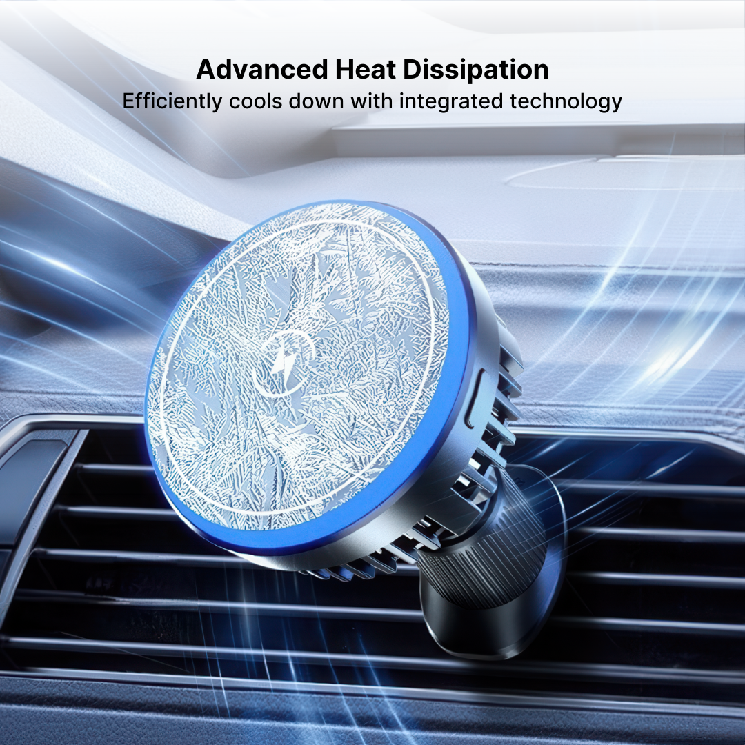 15W Fast Charge Magnetic Car Charger with Ice Cooling - Image 2