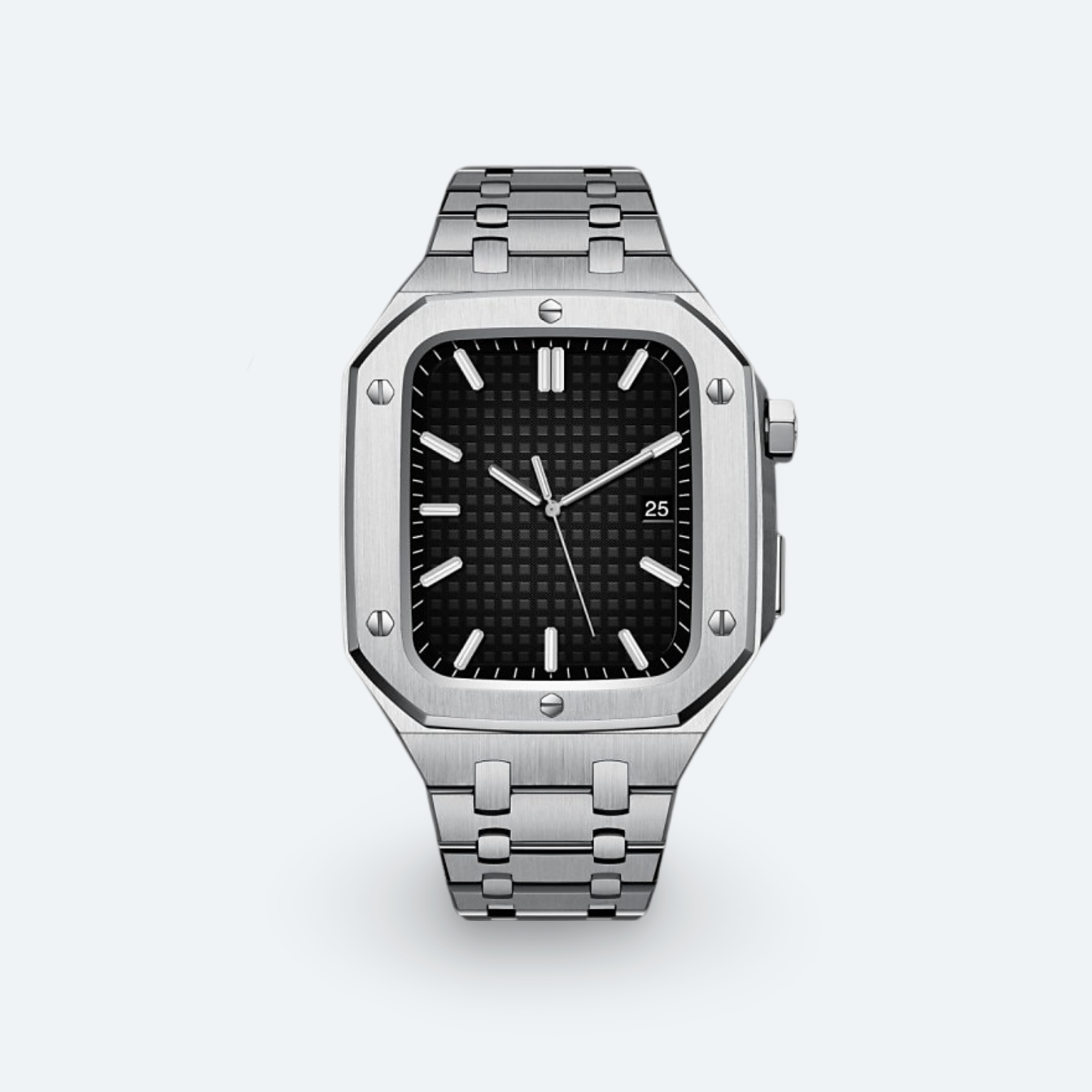 Stainless Steel Apple Watch Case and Strap - Image 2