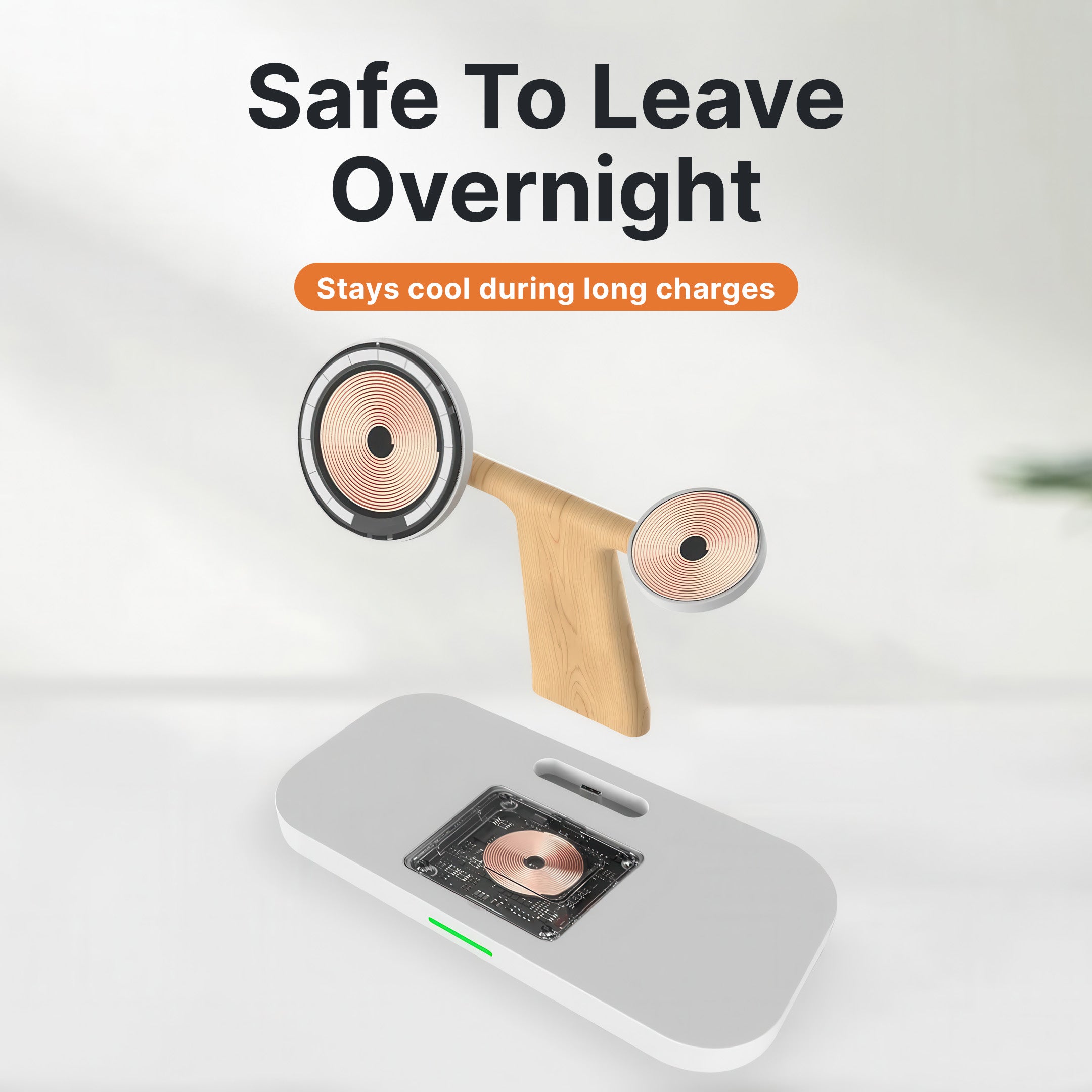 3-in-1 MagSafe Wireless Charger with Night Lamp - Image 9