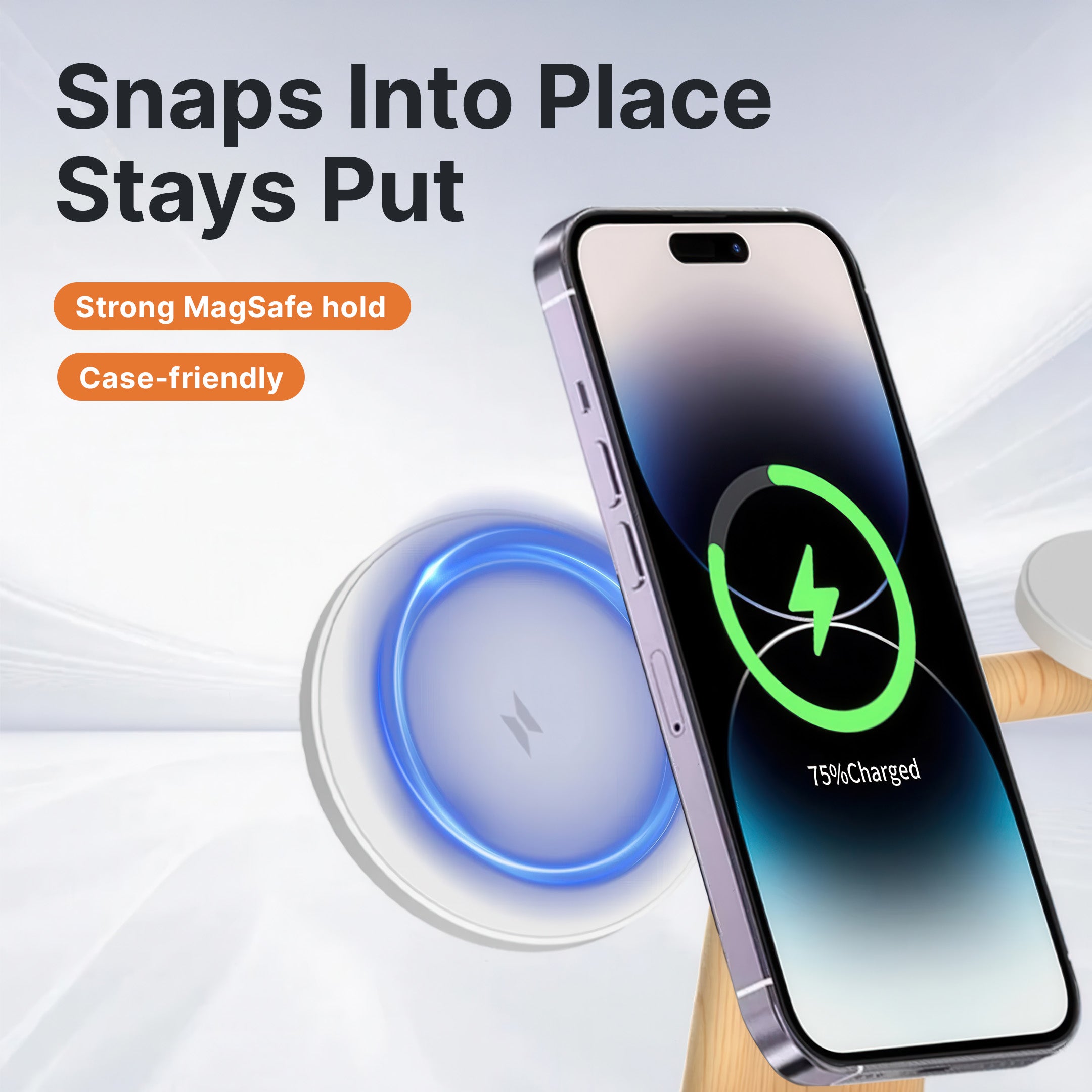 3-in-1 MagSafe Wireless Charger with Night Lamp - Image 11
