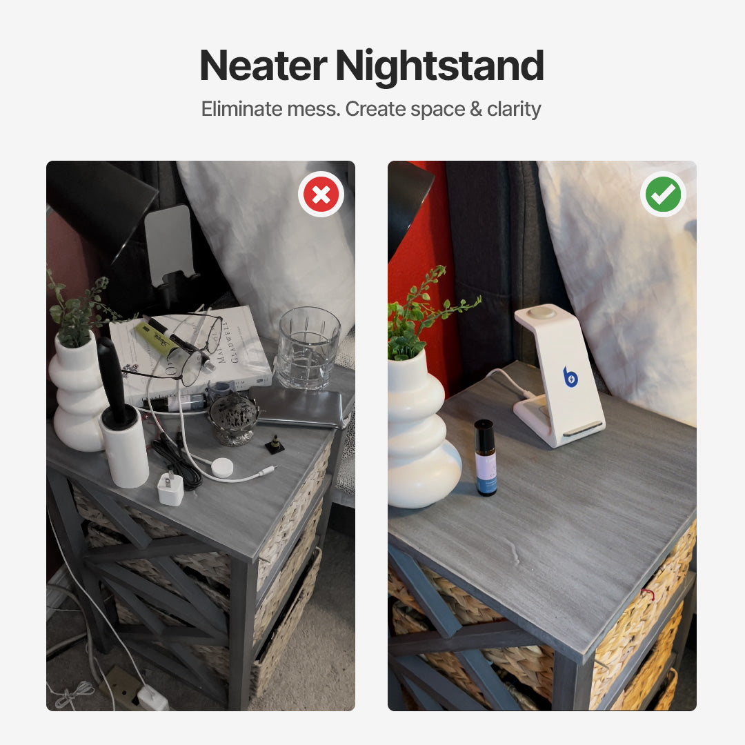 3 in 1 Wireless Charging Station, Apple, Samsung, Watch, AirPods - Image 5