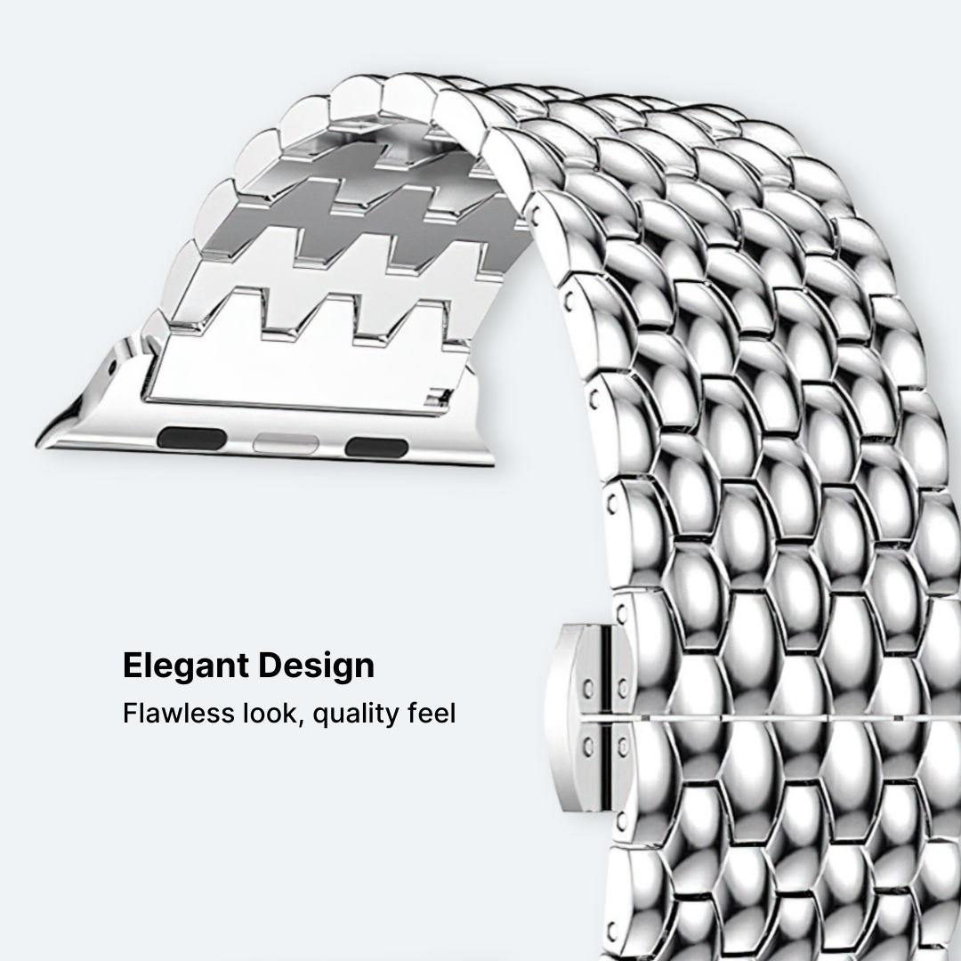 Stainless Metal Apple Watch Band - Image 6
