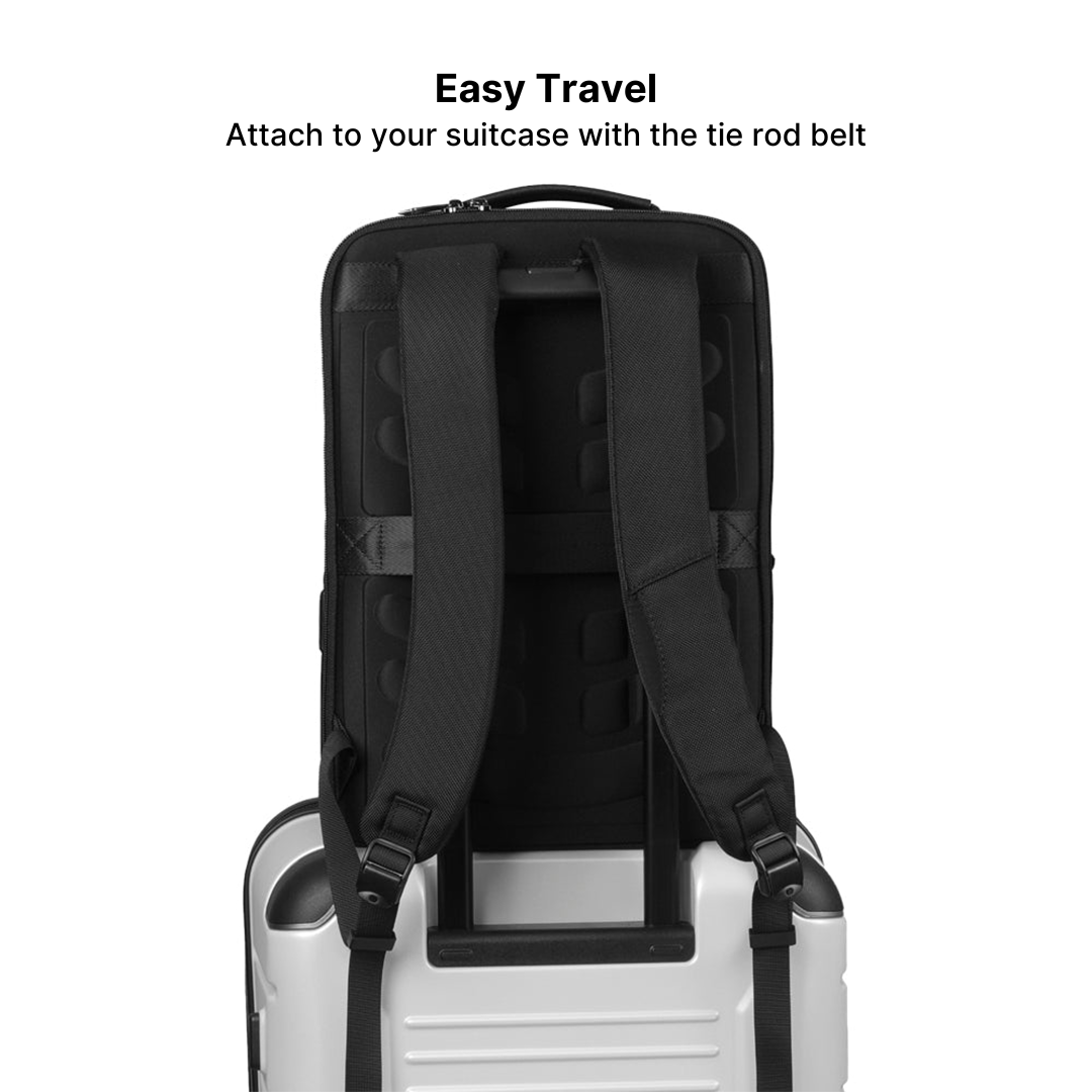 Anti-Theft Leather Laptop Backpack with USB Charging - Image 4