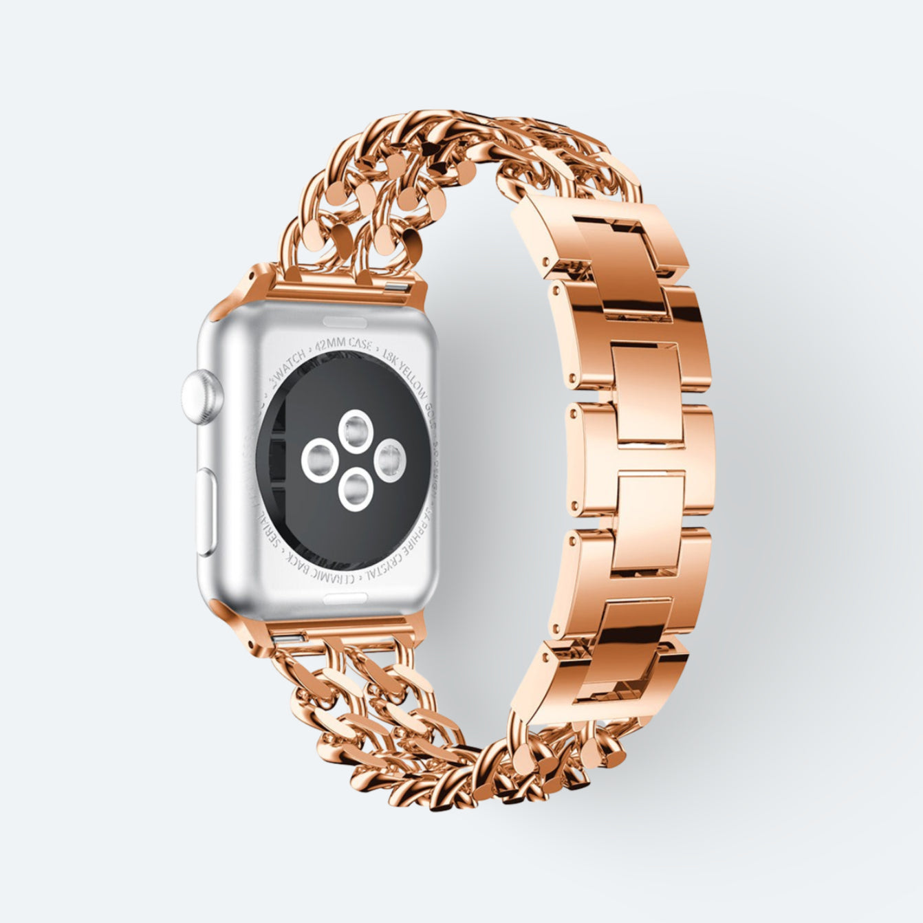 Duo Link Metal Apple Watch Band - Image 12