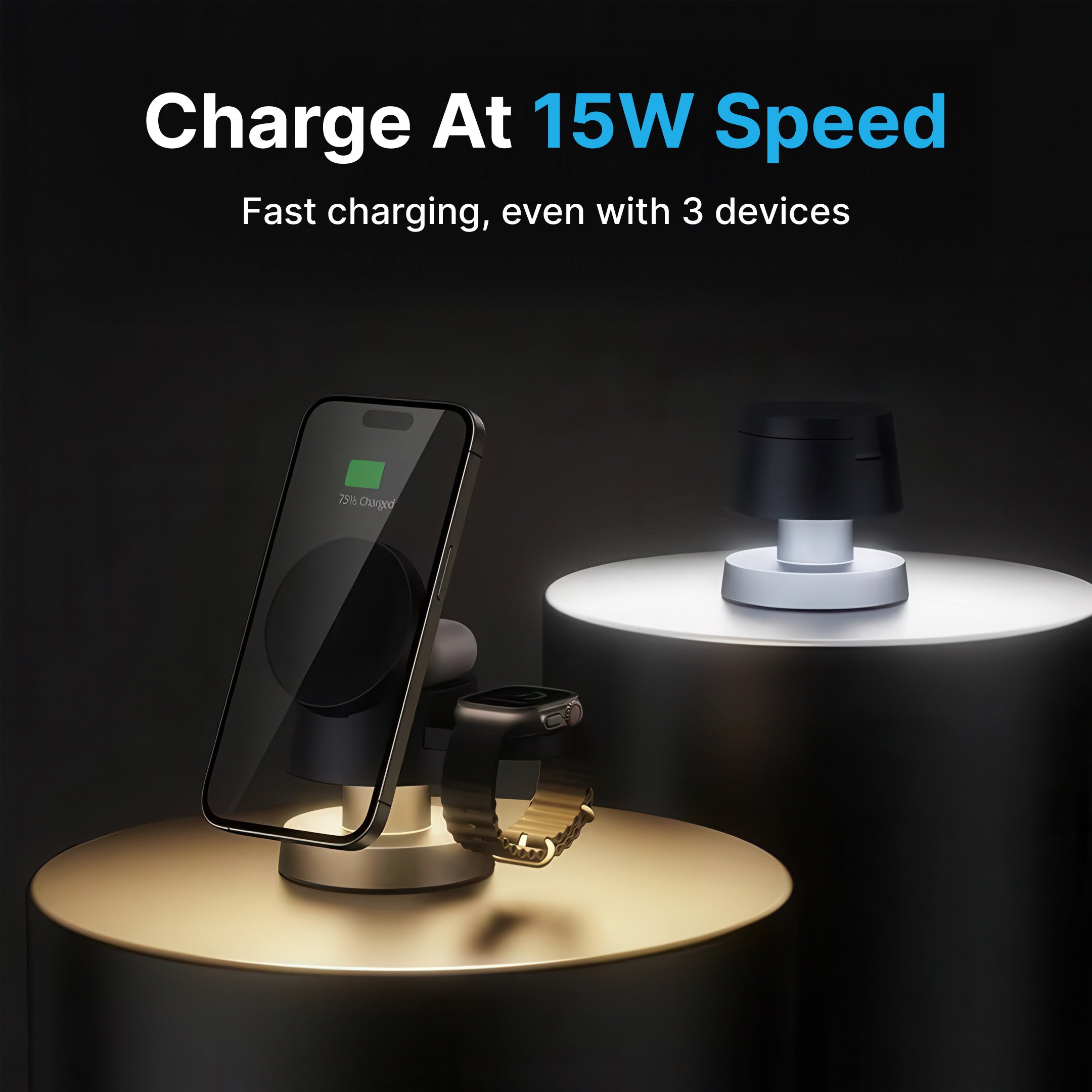 3 in 1 MagSafe Charging Station with LED Light - Image 5