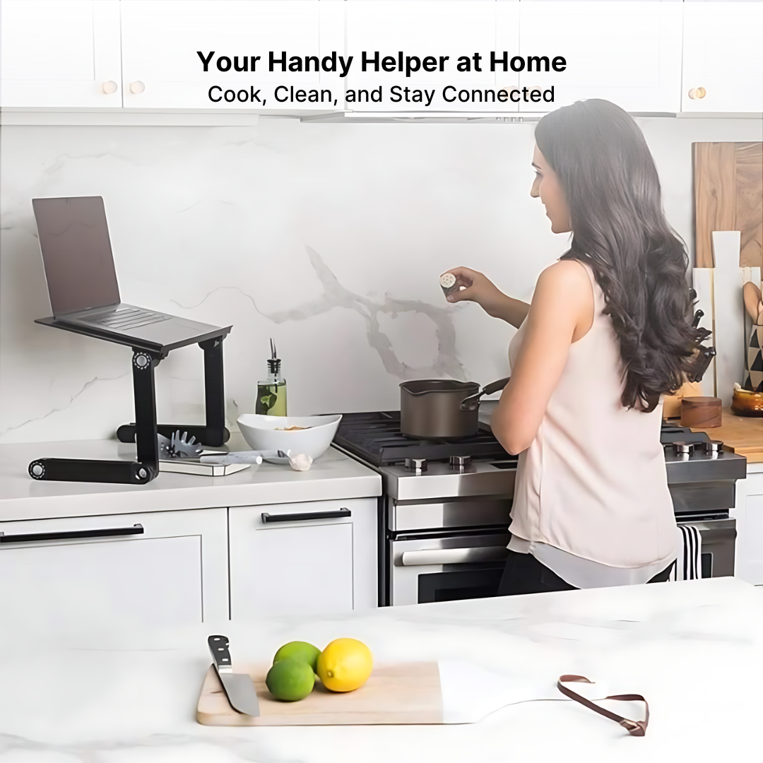 Aluminum Laptop Stand with Adjustable Shelf - Image 5