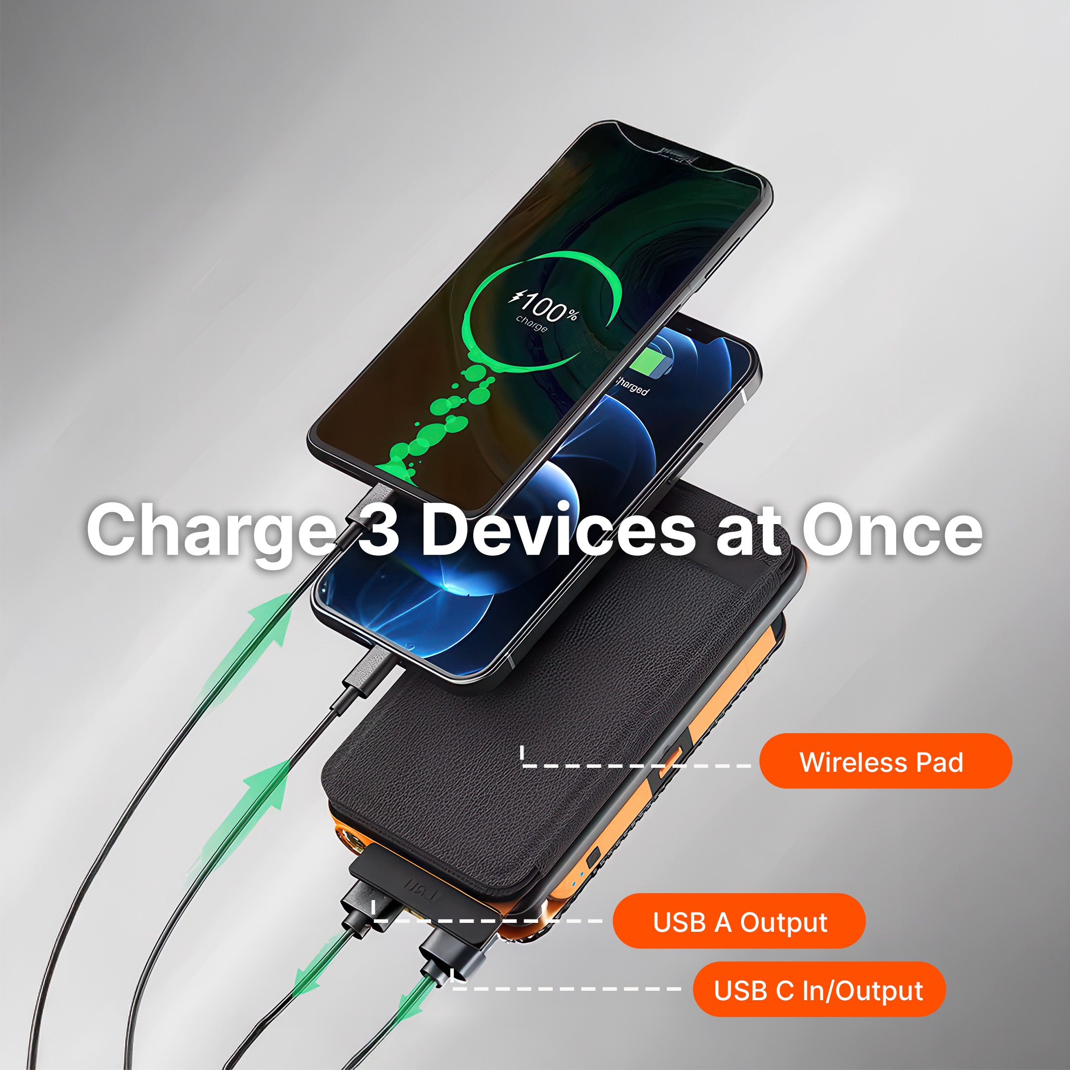 SolaBank Fold Wireless Charging Powerbank 10000mAh - Image 5