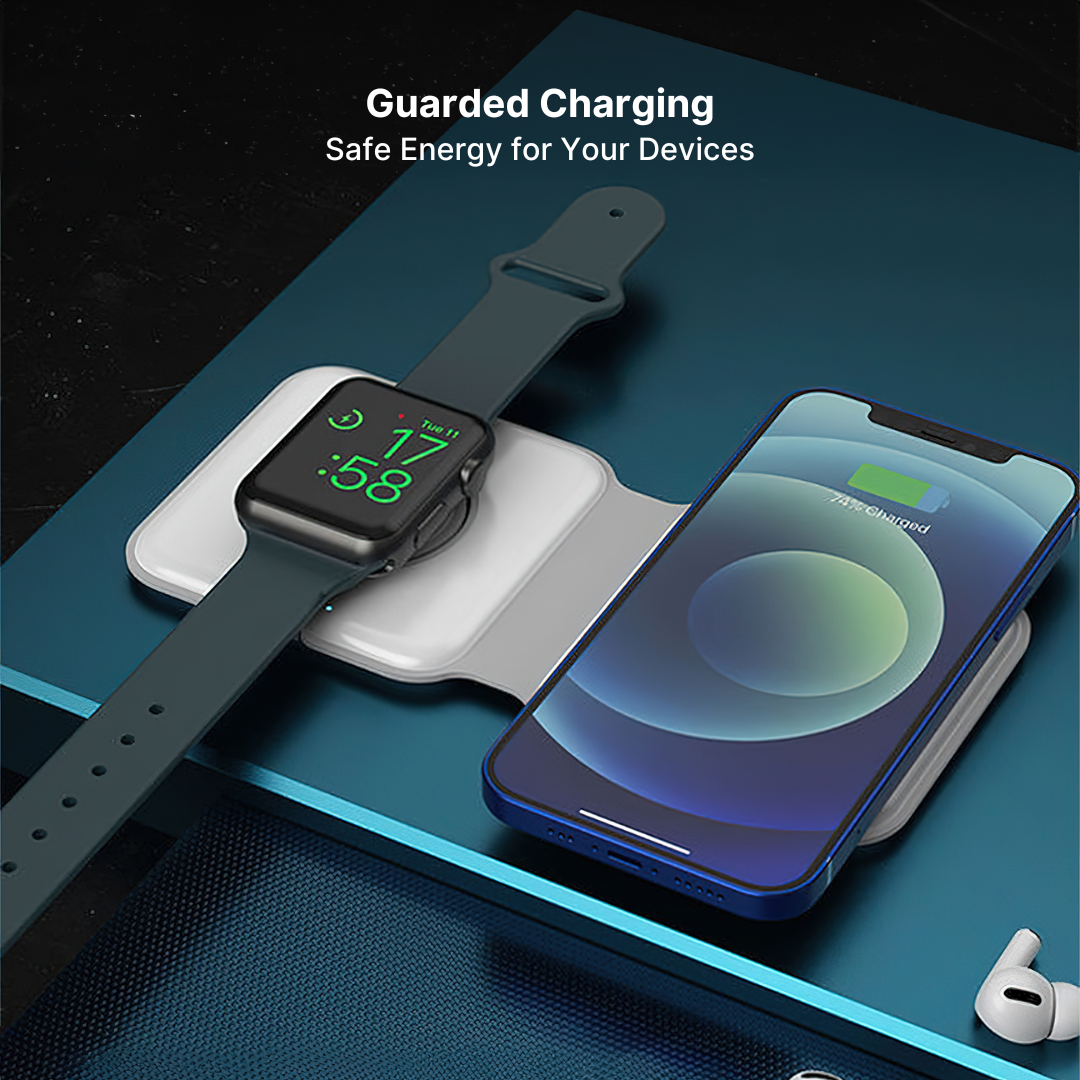 MagFold 2-in-1 Foldable Dual Wireless Charging Pad - Image 7