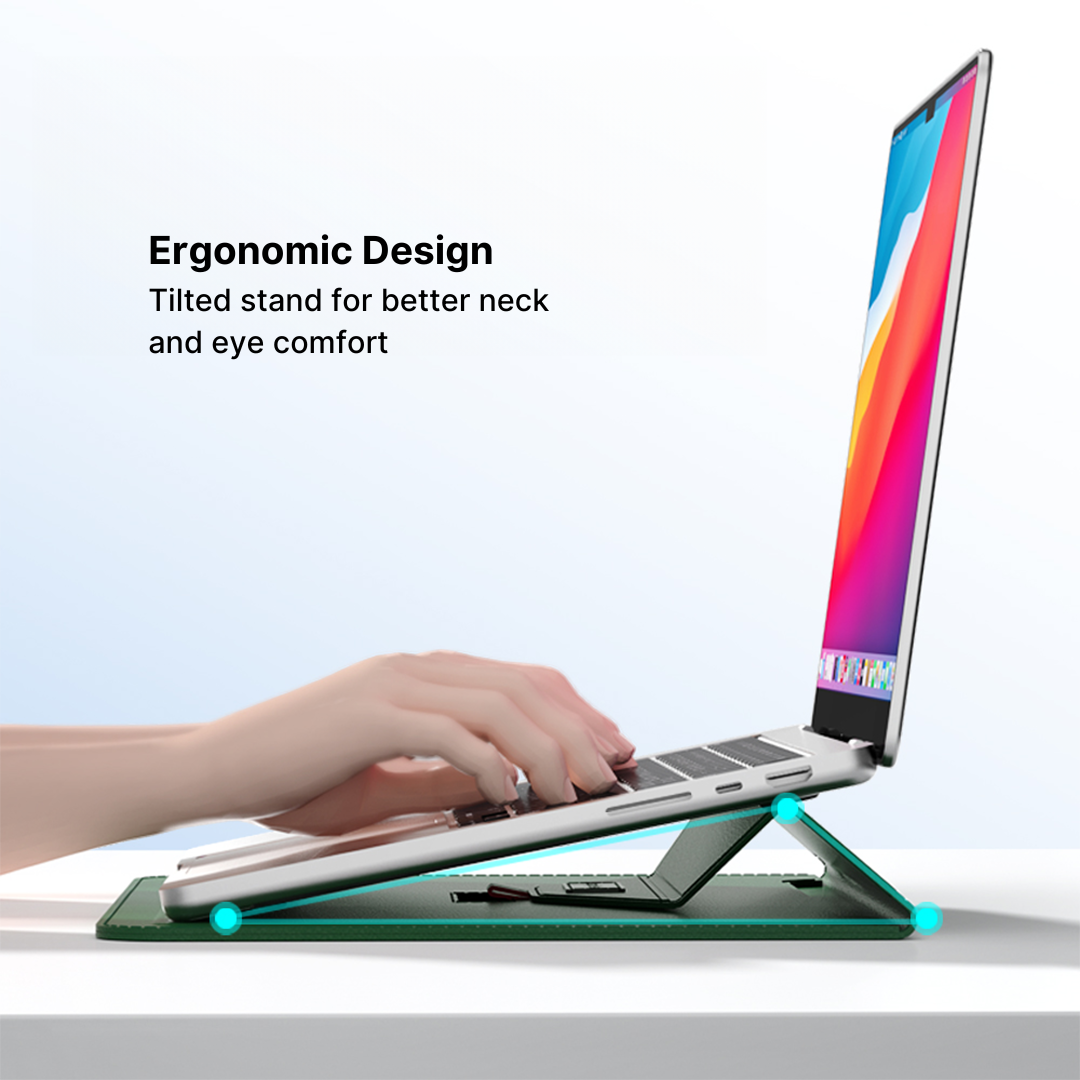 UltraSlim Laptop Sleeve with Triangle Support Stand - Image 9