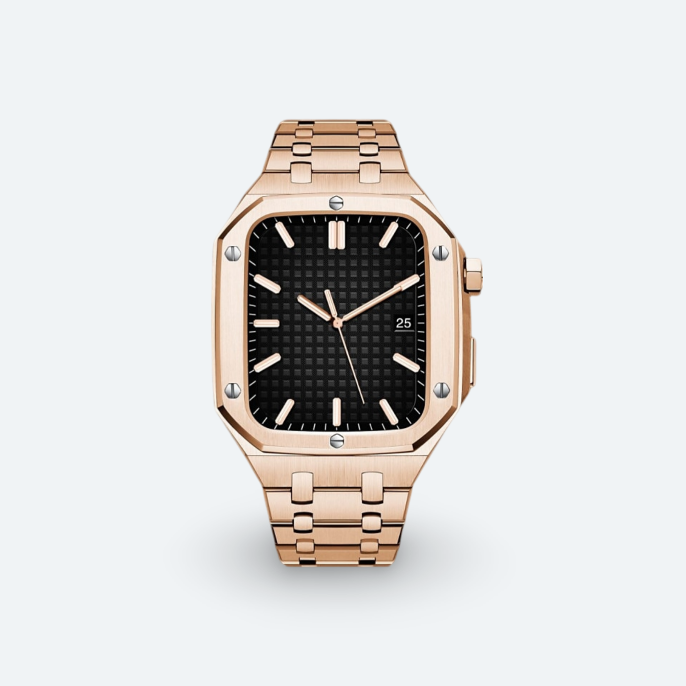 Stainless Steel Apple Watch Case and Strap - Image 4