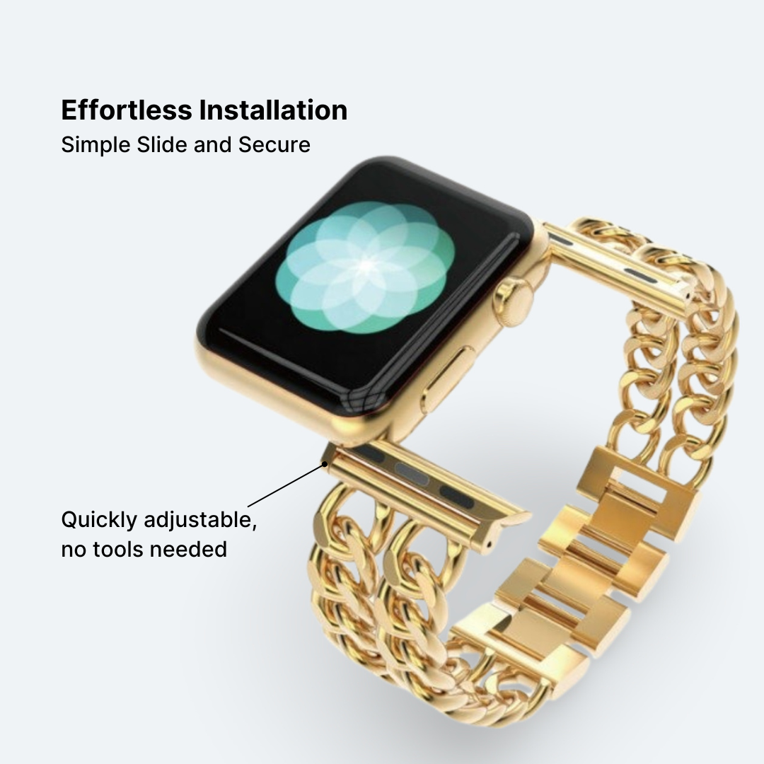 Duo Link Metal Apple Watch Band - Image 7