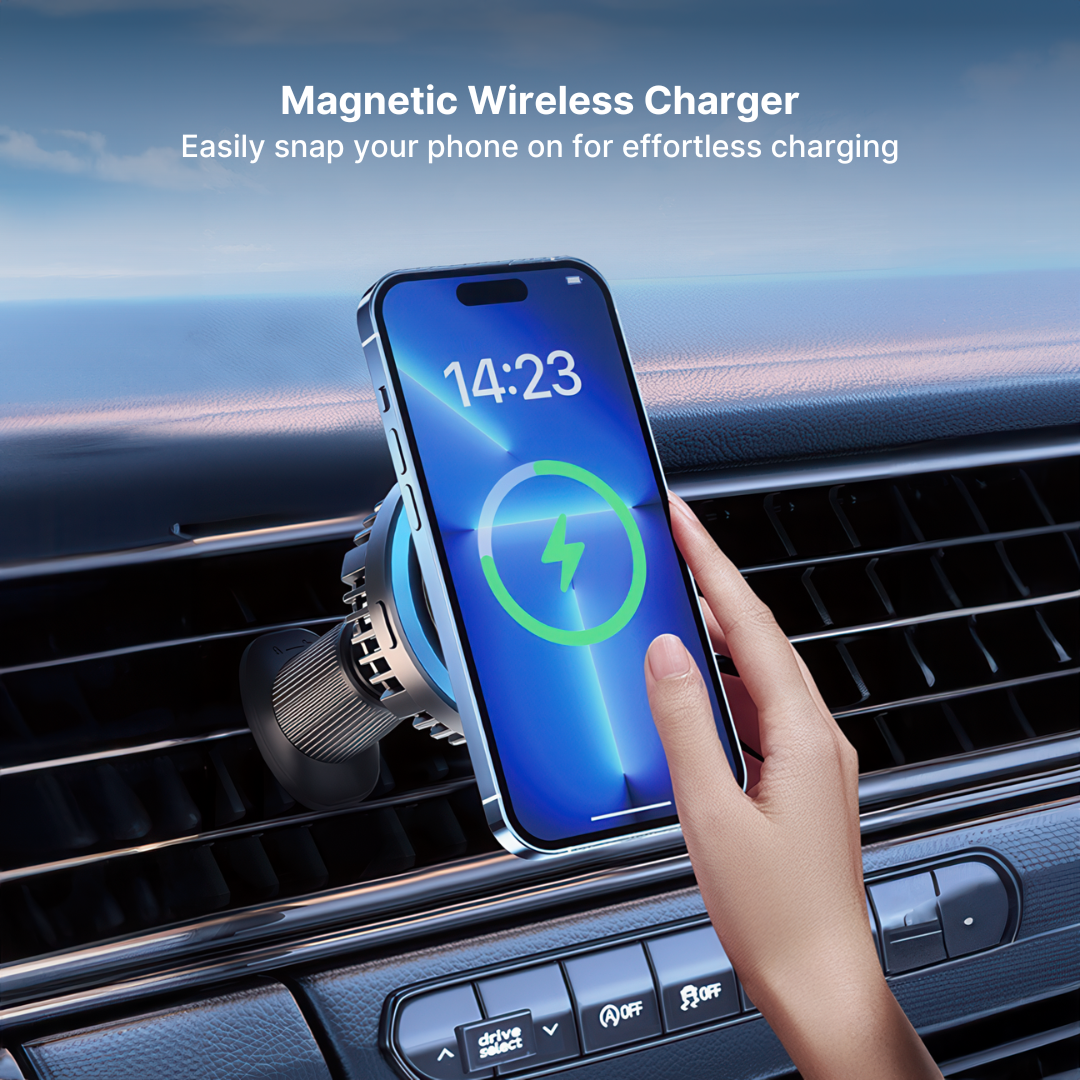 15W Fast Charge Magnetic Car Charger with Ice Cooling - Image 5