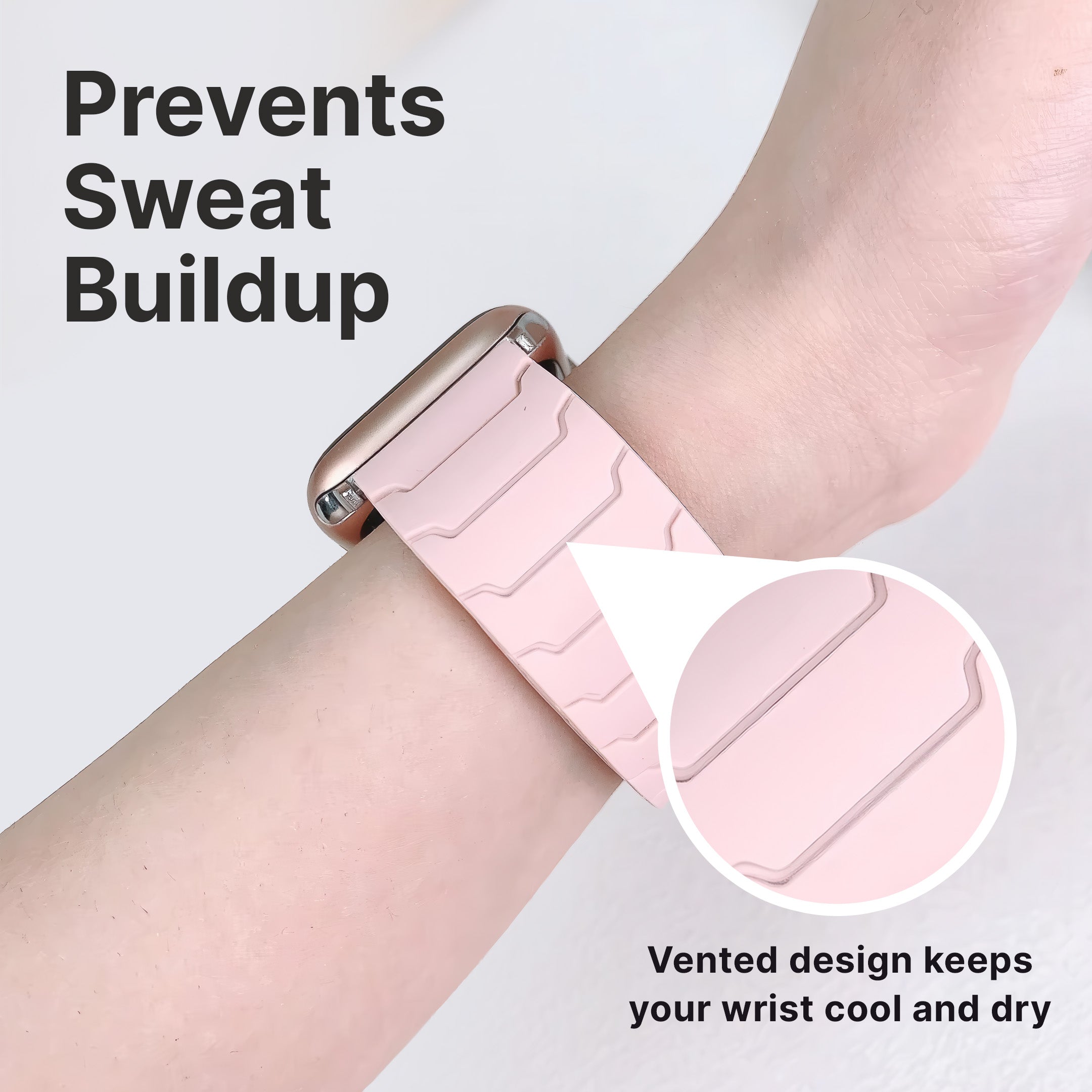 Magnetic Silicone Apple Watch Band - Image 6