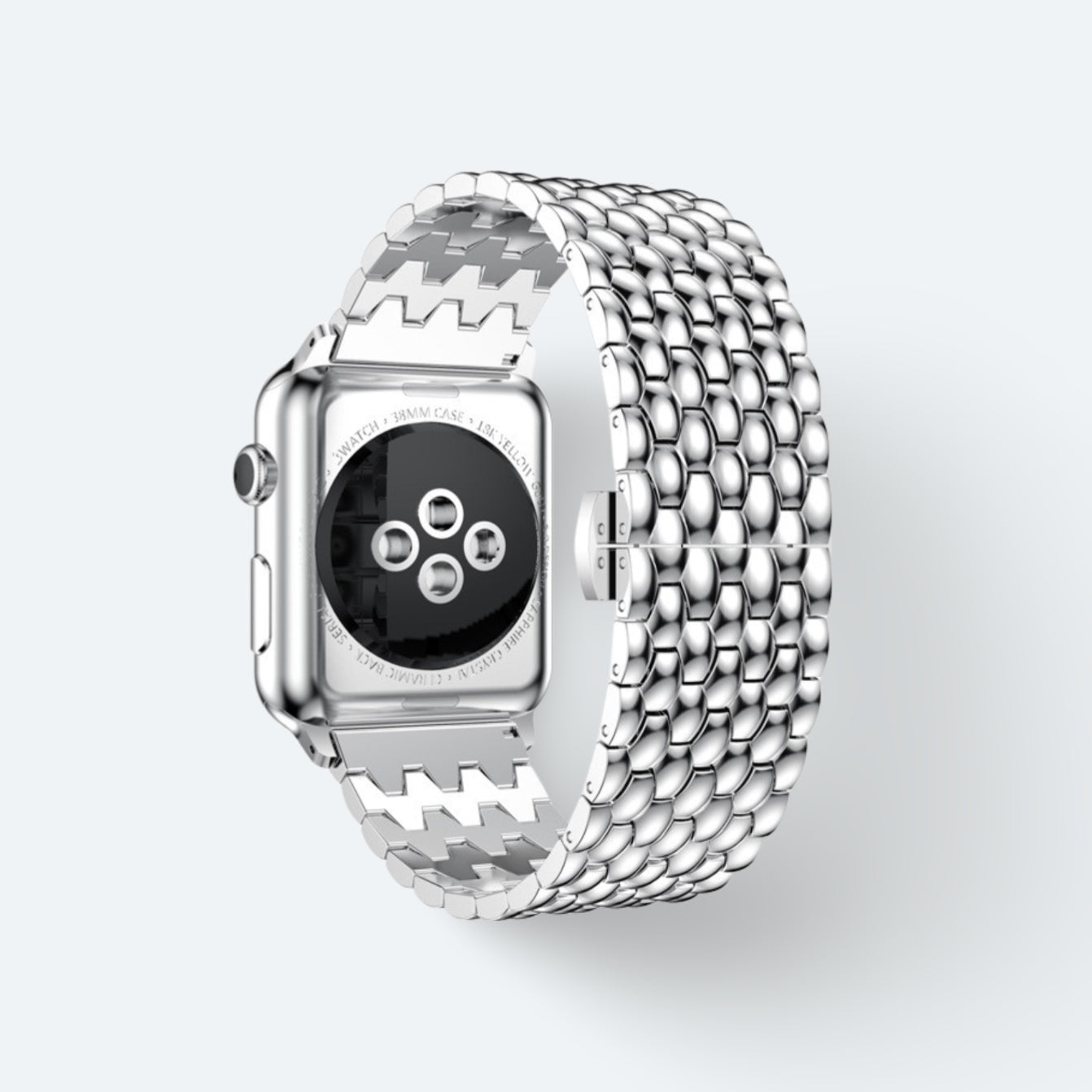 Stainless Metal Apple Watch Band - Image 8