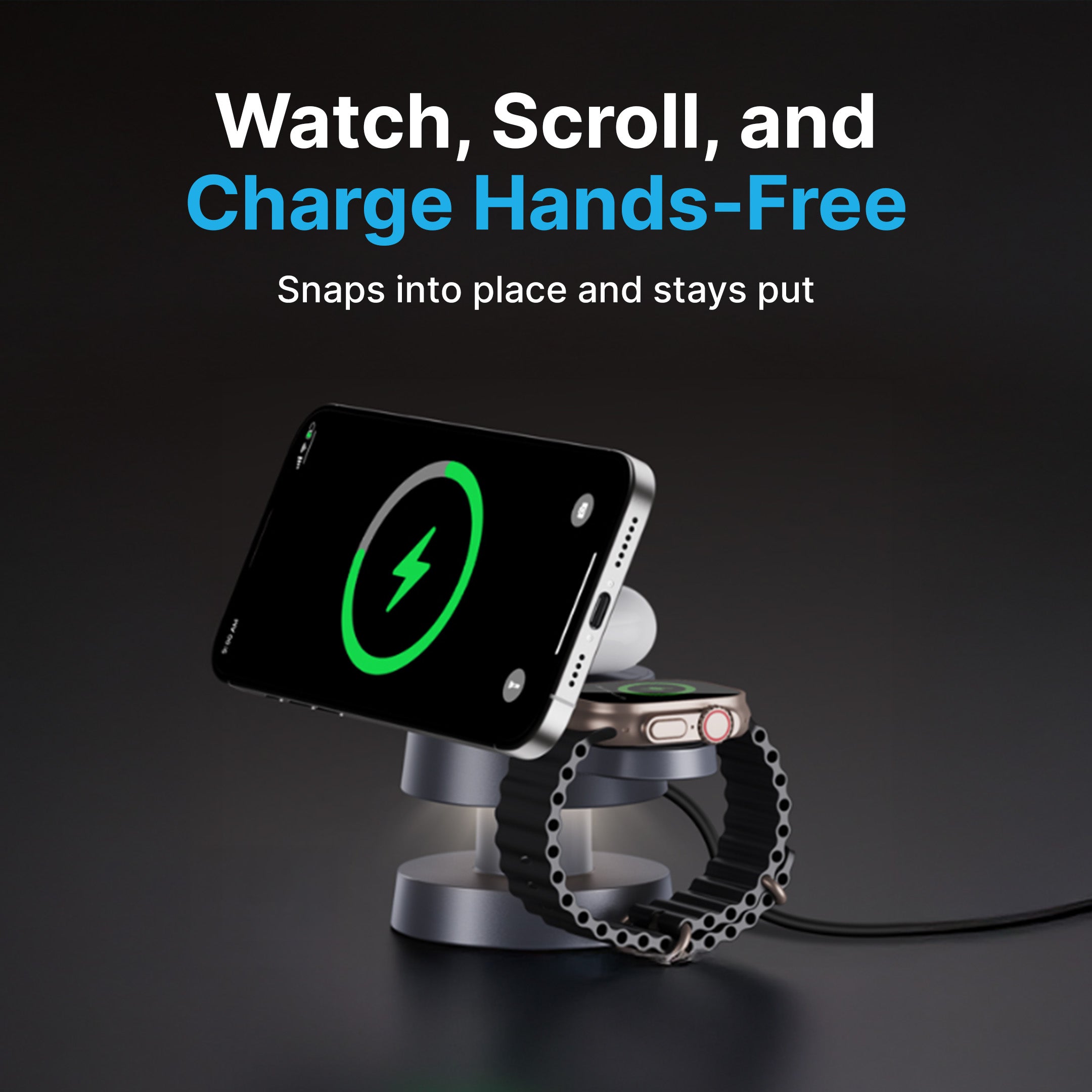 3 in 1 MagSafe Charging Station with LED Light - Image 6