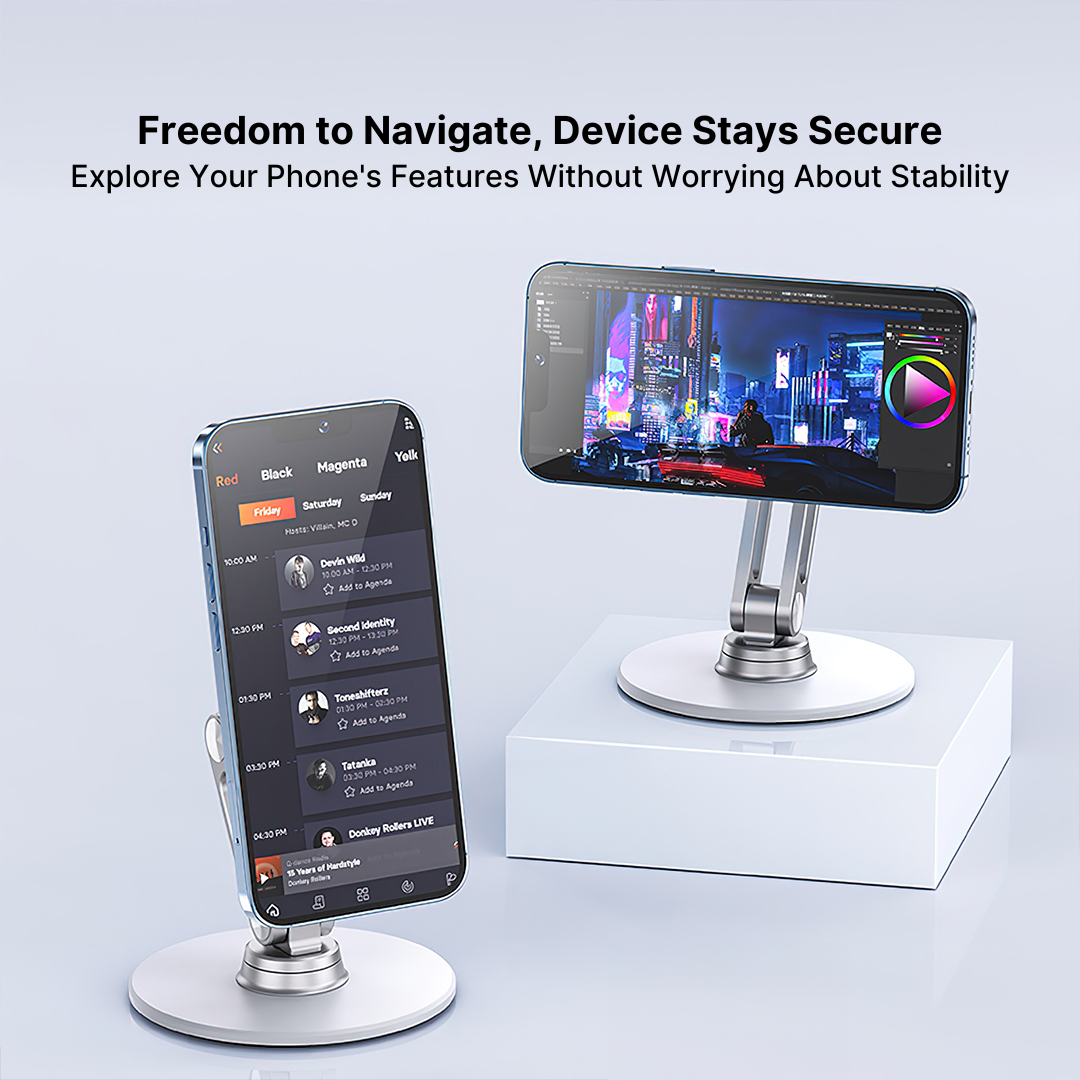 Magnetic Phone Mount - 360° Swivel, Adjustable - Image 5