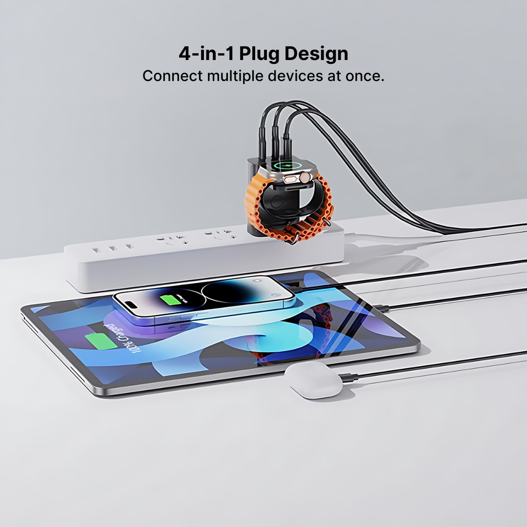 43W Fast Charger – Portable with Foldable Watch Stand - Image 5