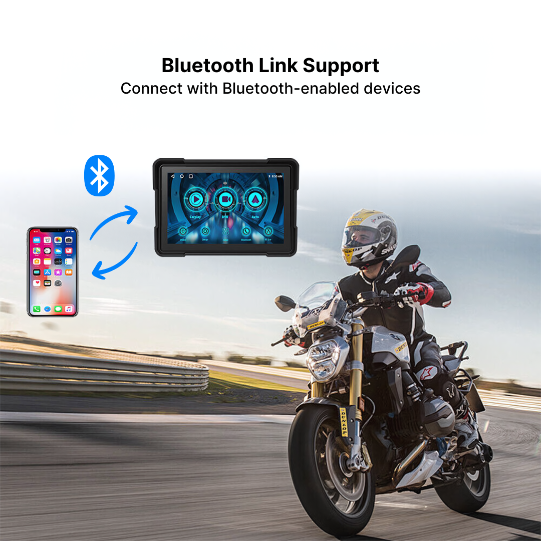 MotoRide Wireless CarPlay Dash Unit for Motorbikes - Image 7