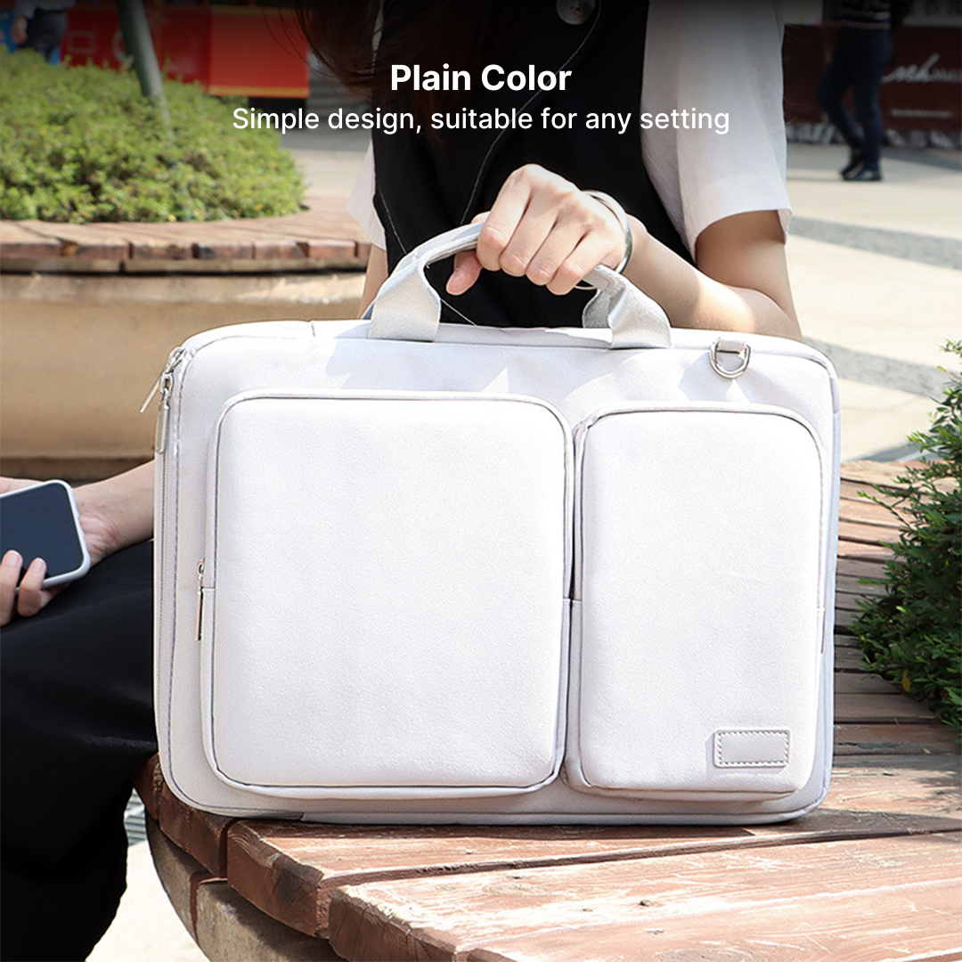 Waterproof Polyester Laptop Shoulder Bag - Image 9