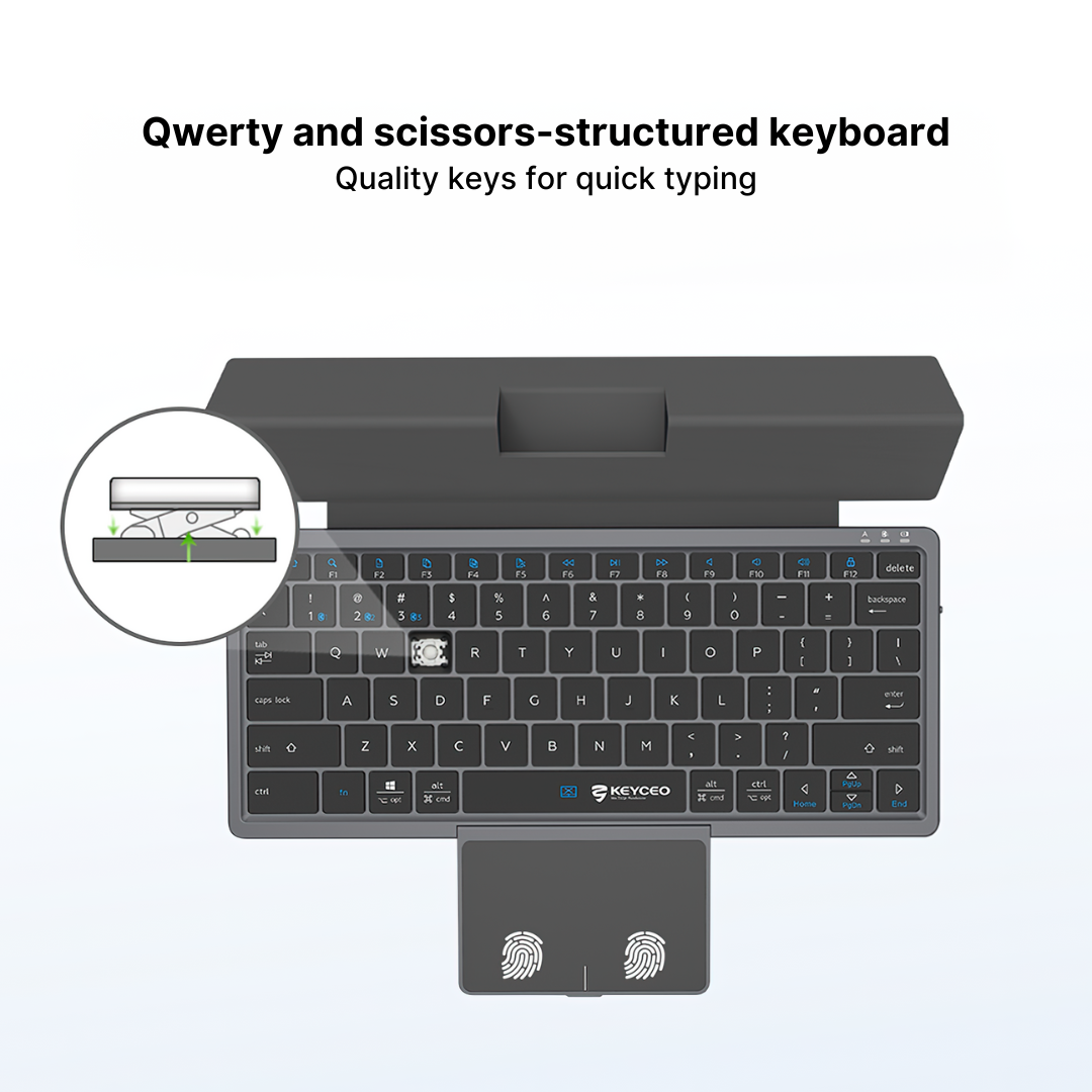 Wireless Portable Keyboard for Tablets and Smartphones - Image 5