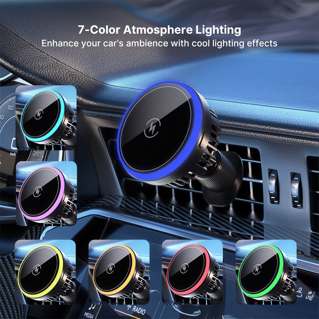 15W Fast Charge Magnetic Car Charger with Ice Cooling - Image 6