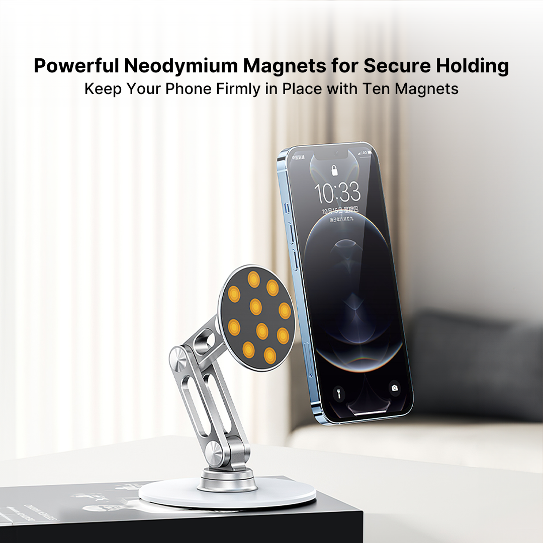 Magnetic Phone Mount - 360° Swivel, Adjustable - Image 6
