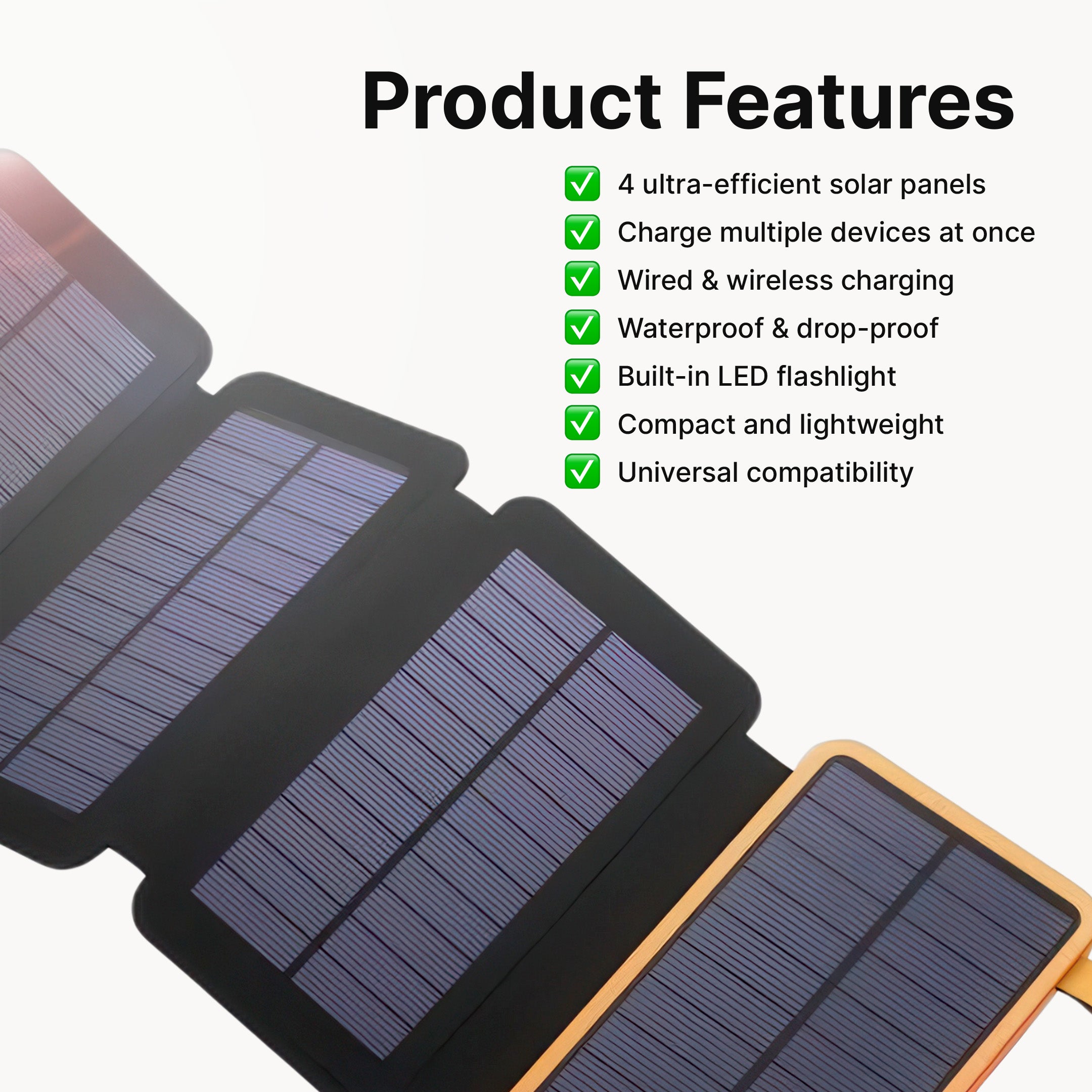 SolaBank Fold Wireless Charging Powerbank 10000mAh - Image 9