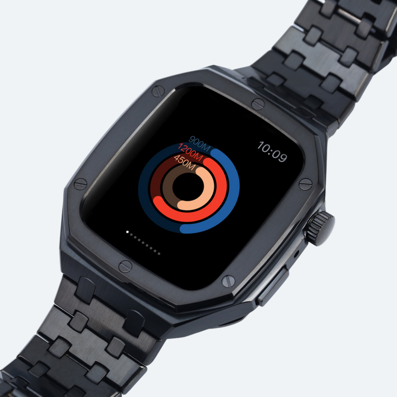 Stainless Steel Apple Watch Case and Strap - Image 9