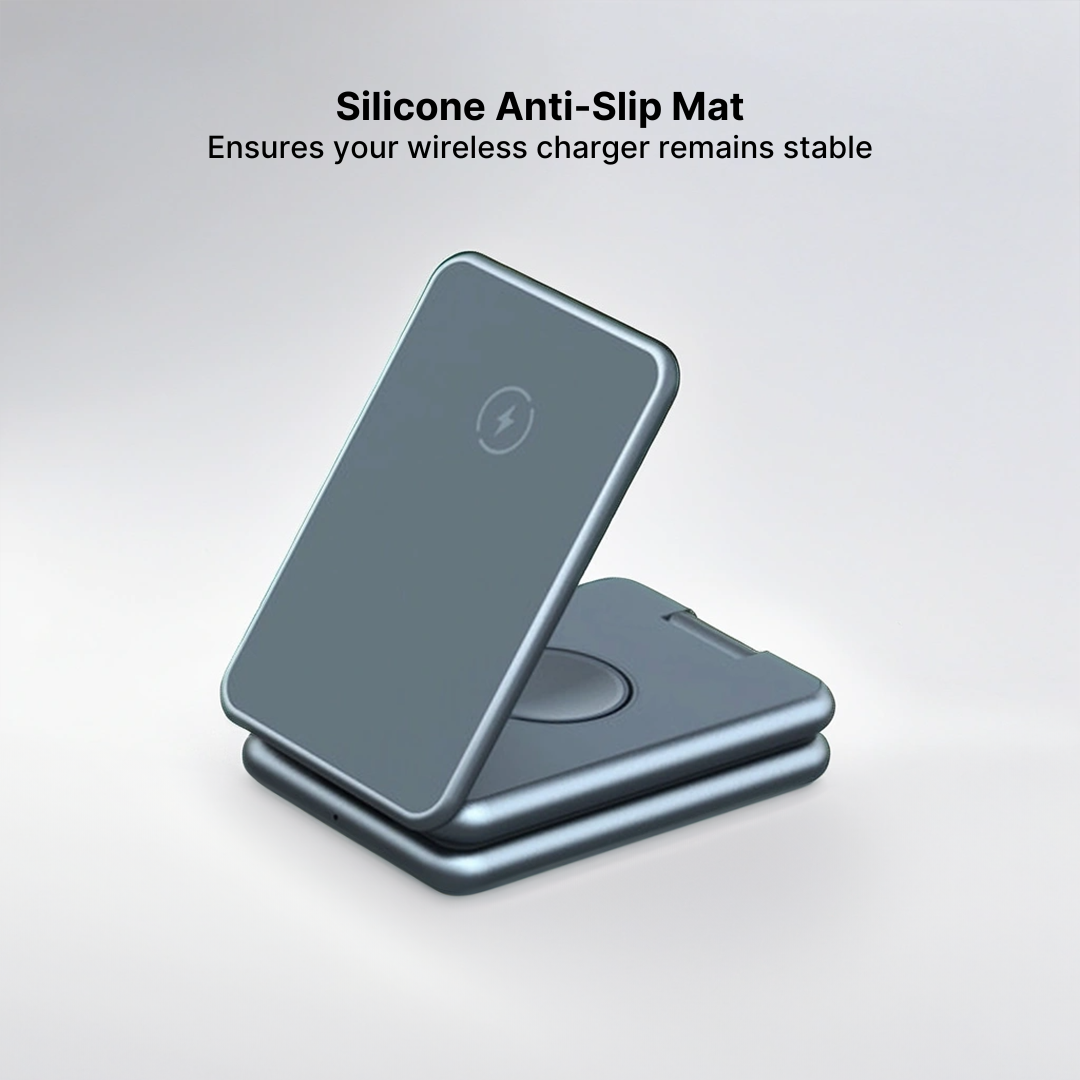 MagFold Pro 3-in-1 Aluminum Wireless Charging Stand - Image 6