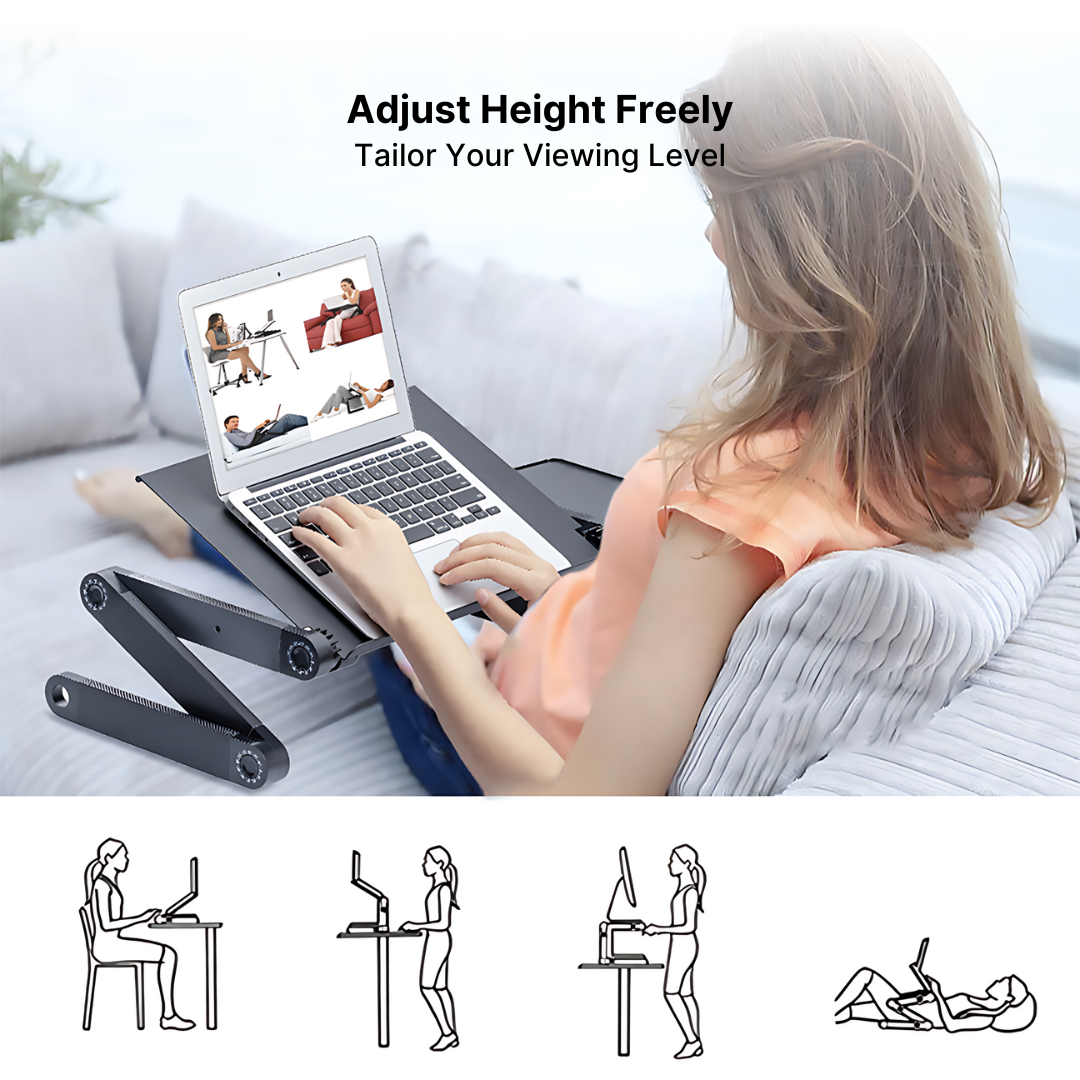 Aluminum Laptop Stand with Adjustable Shelf - Image 9