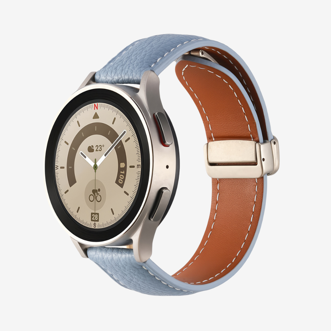 Classic Magnetic Leather Strap for Samsung Watch - Image 5