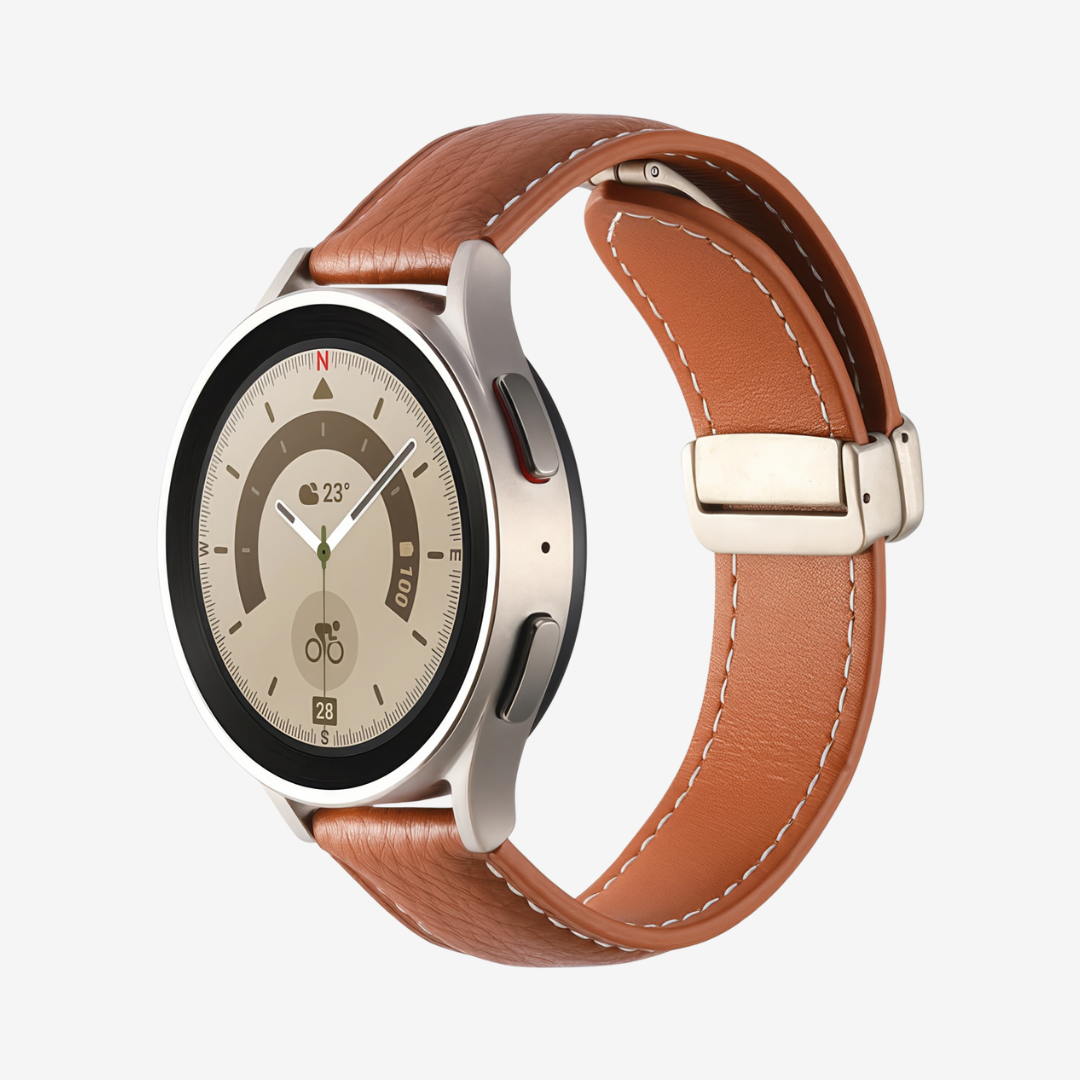 Classic Magnetic Leather Strap for Samsung Watch - Image 7