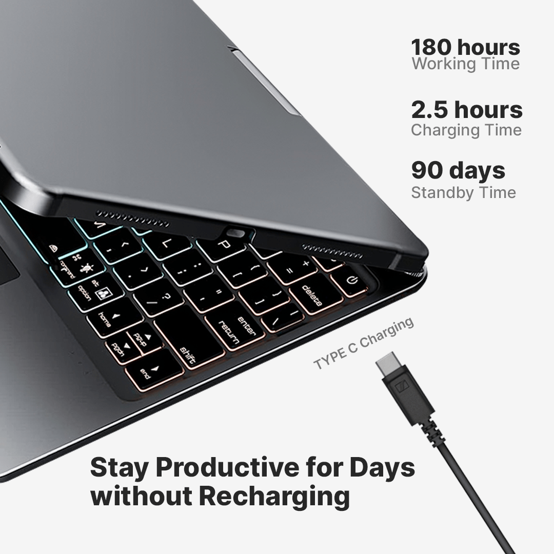 Rotate Pro Wireless Keyboard Case for iPad - Image 13