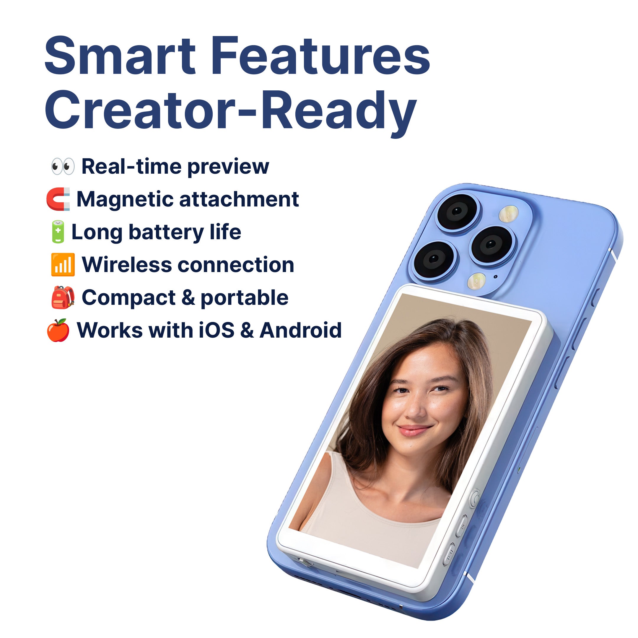 CreatorCam Wireless Magnetic Selfie Screen - Image 4
