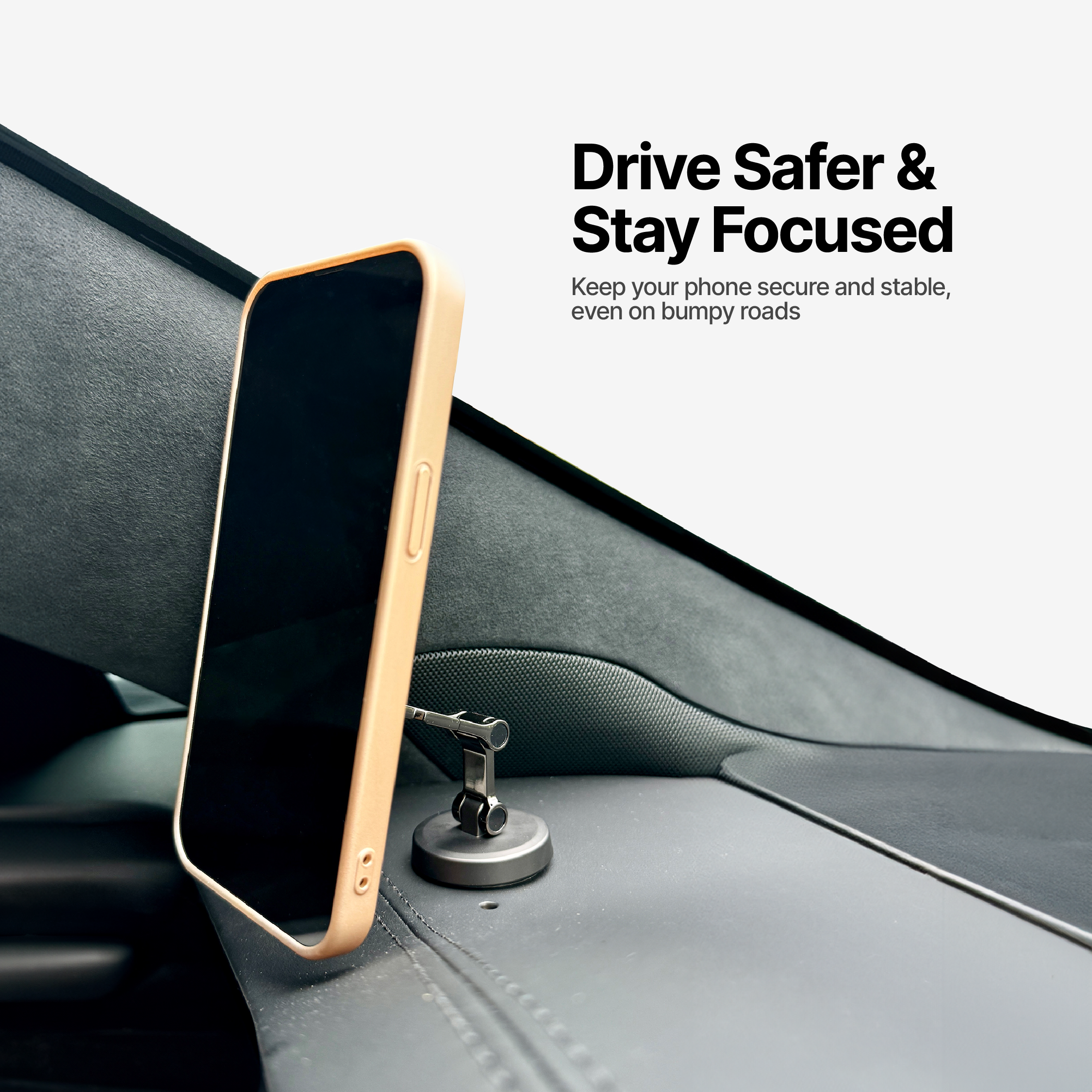 DashGrip Magnetic Car Phone Holder with Adjustable Stand - Image 3
