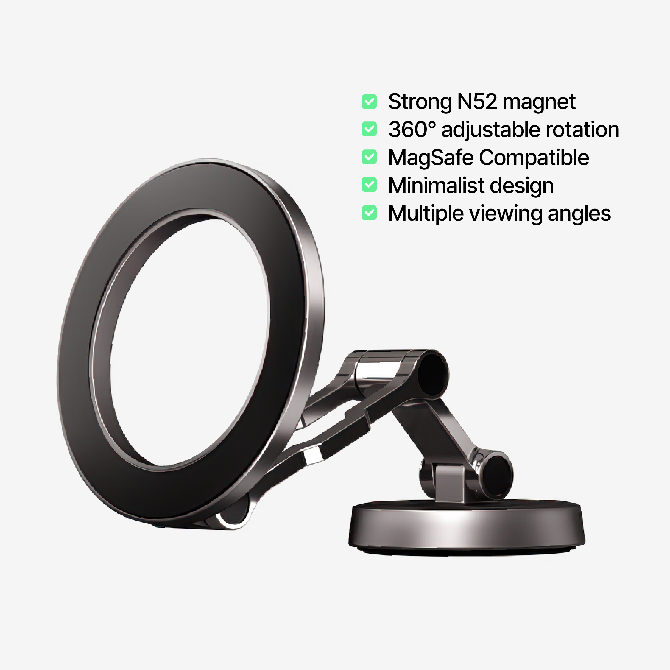 DashGrip Magnetic Car Phone Holder with Adjustable Stand - Image 10