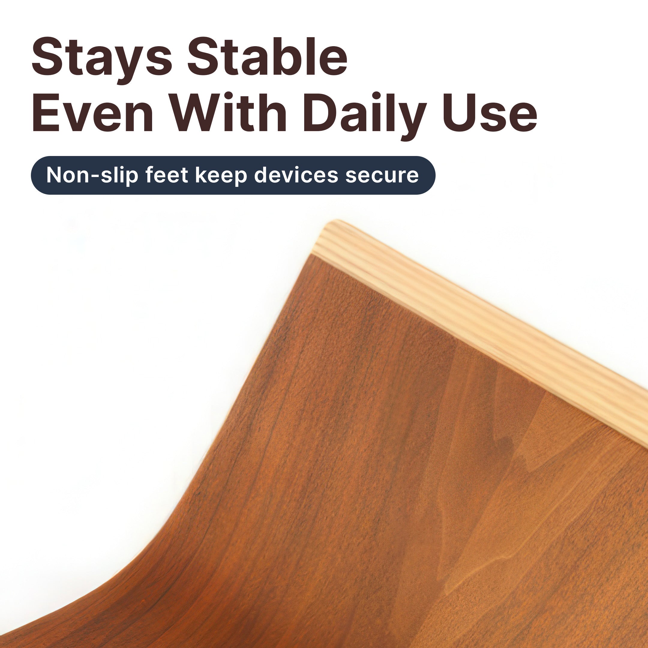 Ergonomic Wooden Monitor Stand - Image 9