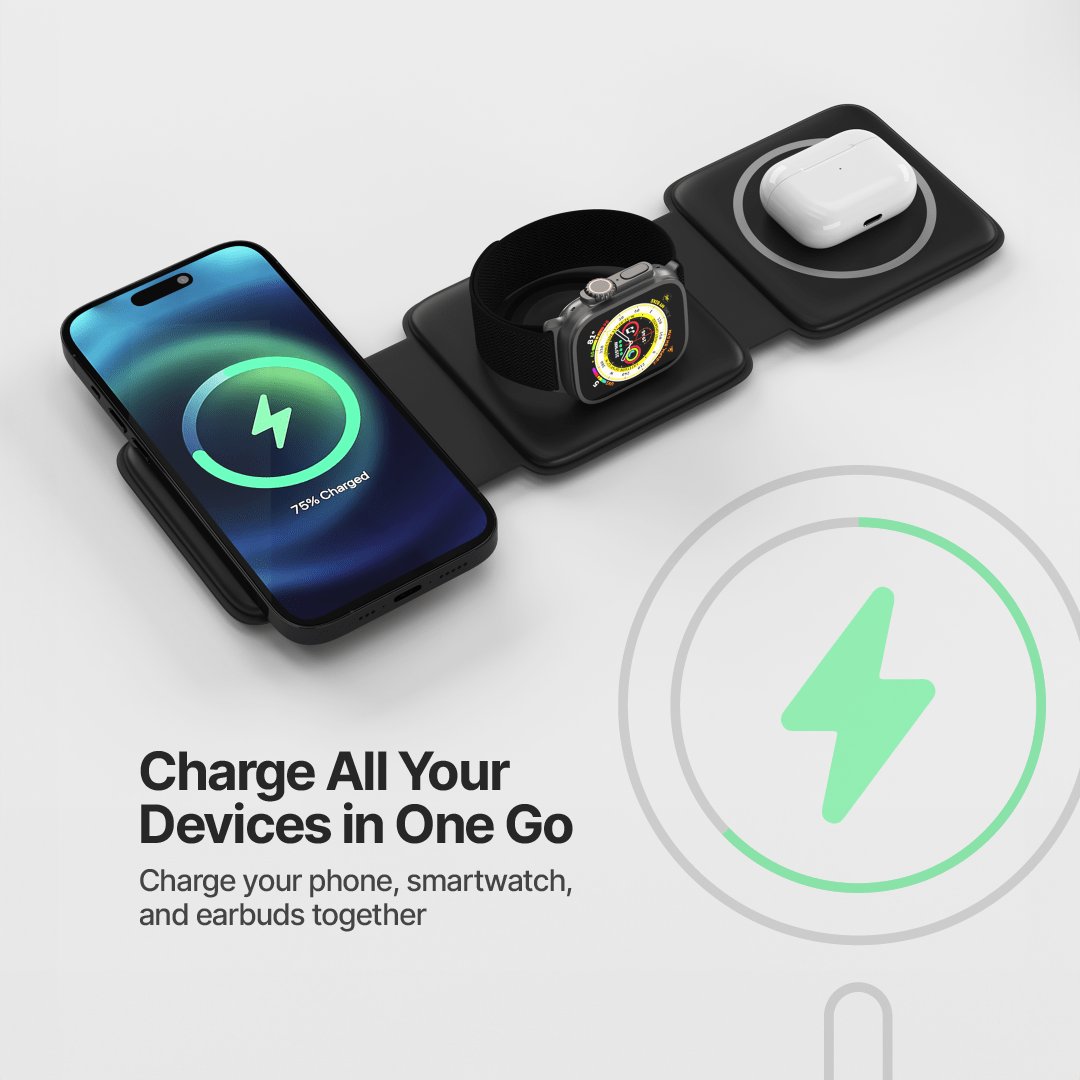 Foldable 3 in 1 Charging Station - Image 8